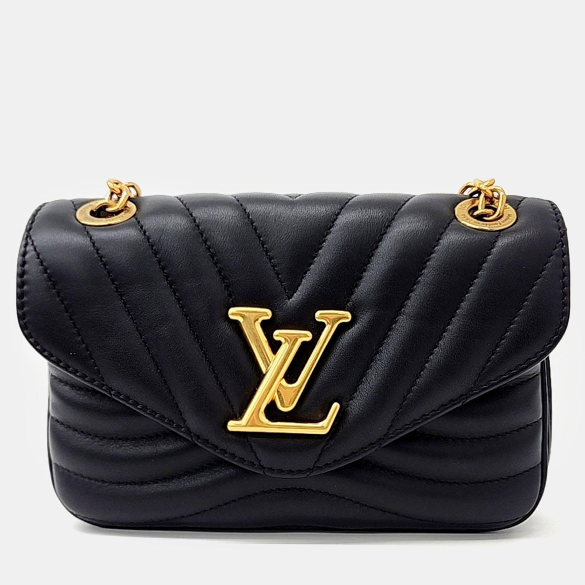 

Louis Vuitton New Wave Chain Shoulder Bag PM, Black