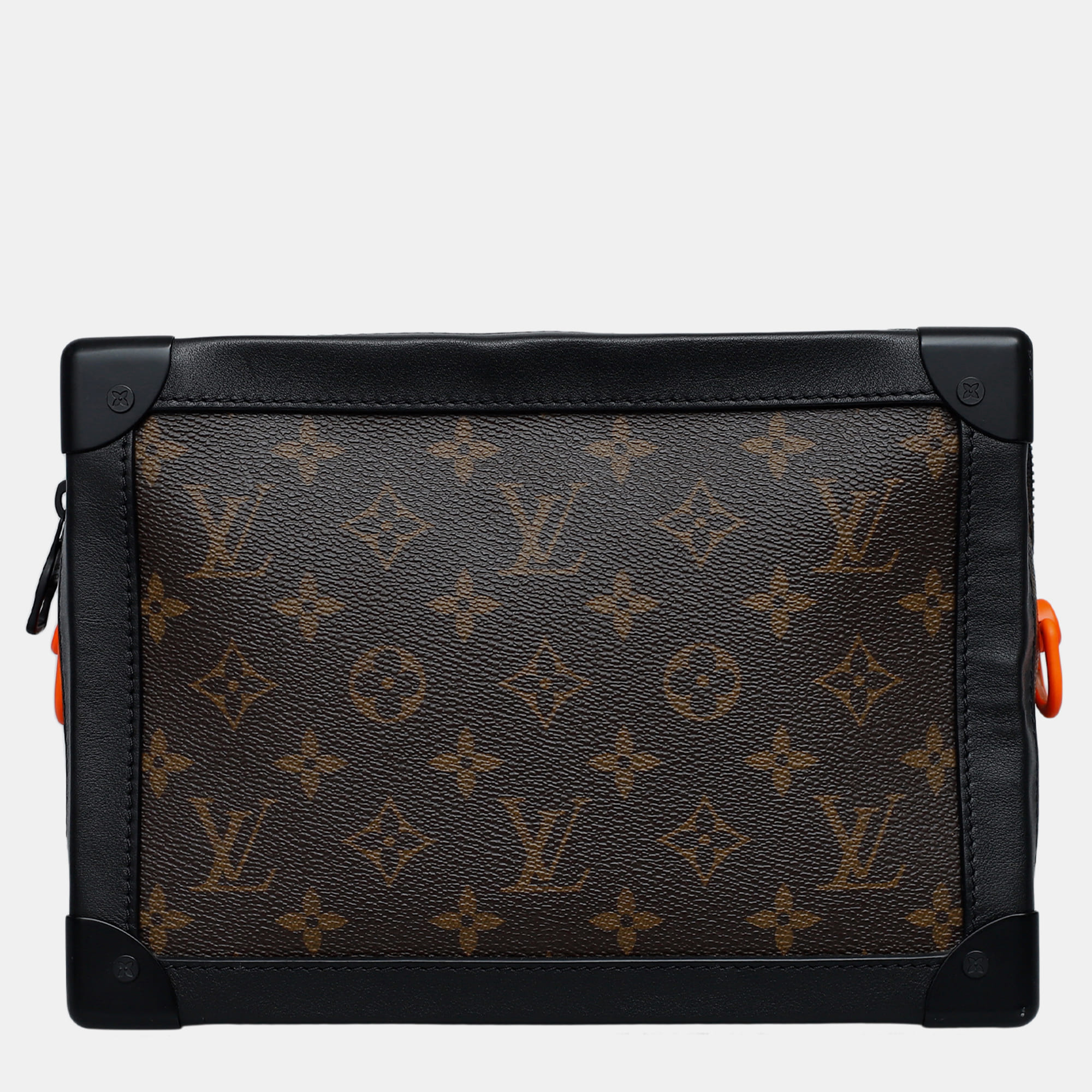 

Louis Vuitton Brown/ Black Leather Monogram Coated Canvas Solar Ray Soft Trunk Bag