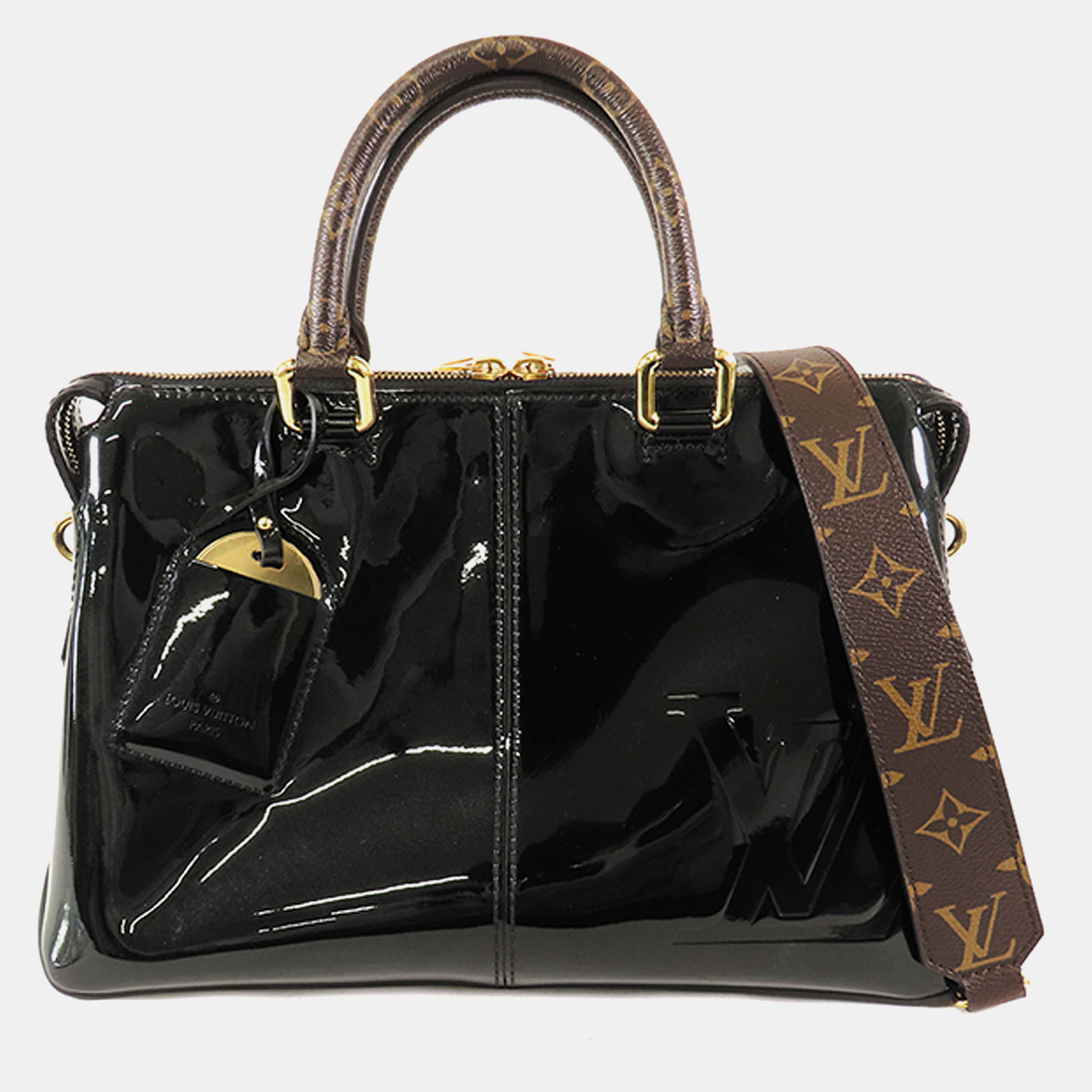 

Louis Vuitton Vernis Miroir Tote Bag, Black