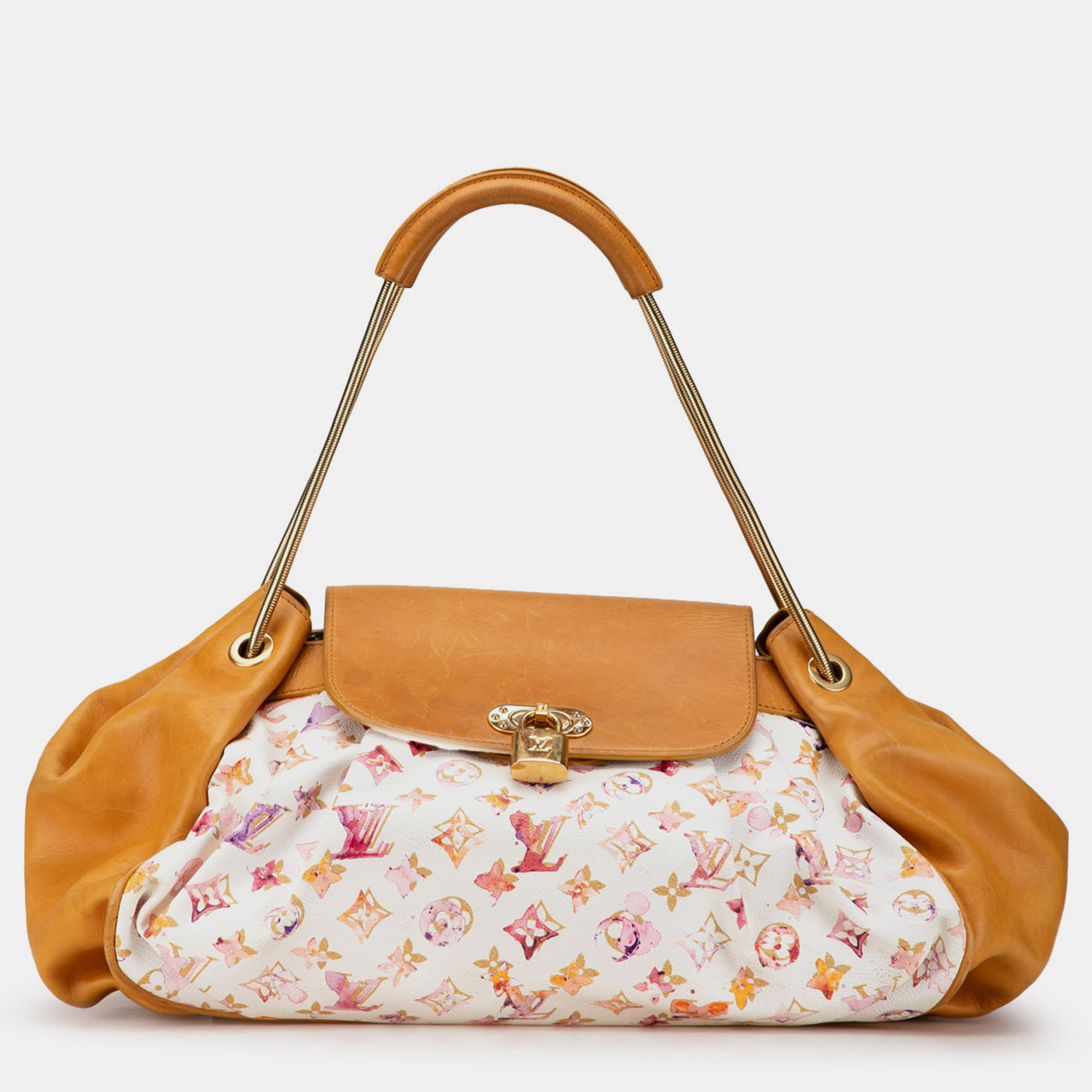 

Louis Vuitton x Richard Prince Monogram Leather Watercolor Aquarelle Jamais Shoulder Bag, White