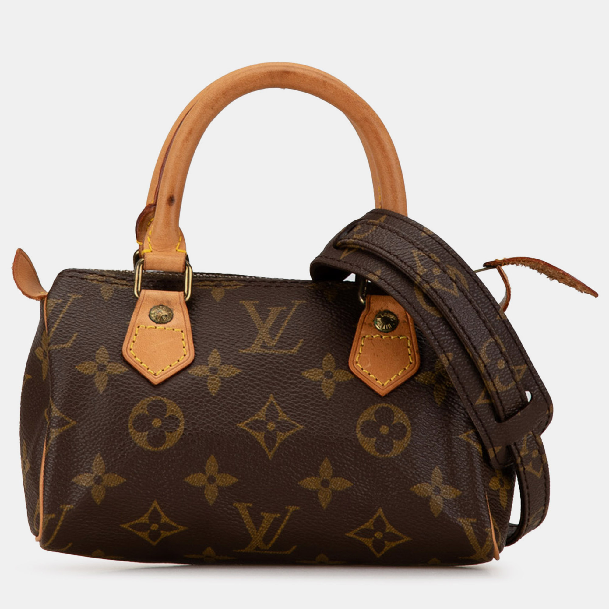 

Louis Vuitton Brown Monogram Canvas Nano Speedy Bandouliere Bag