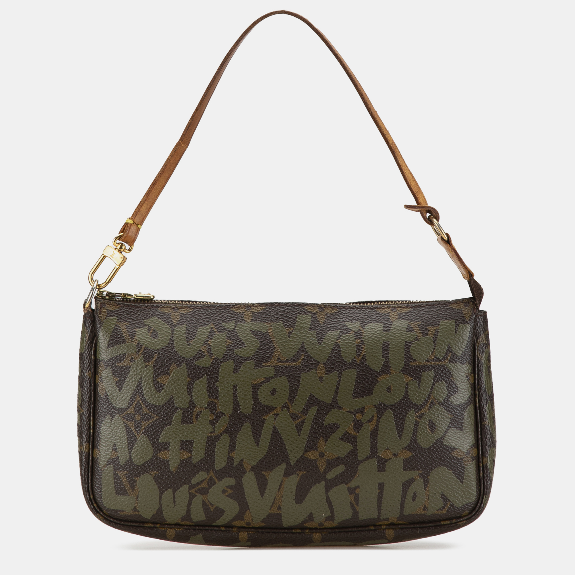 

Louis Vuitton Stephen Sprouse Monogram Graffiti Pochette Accessoires, Brown