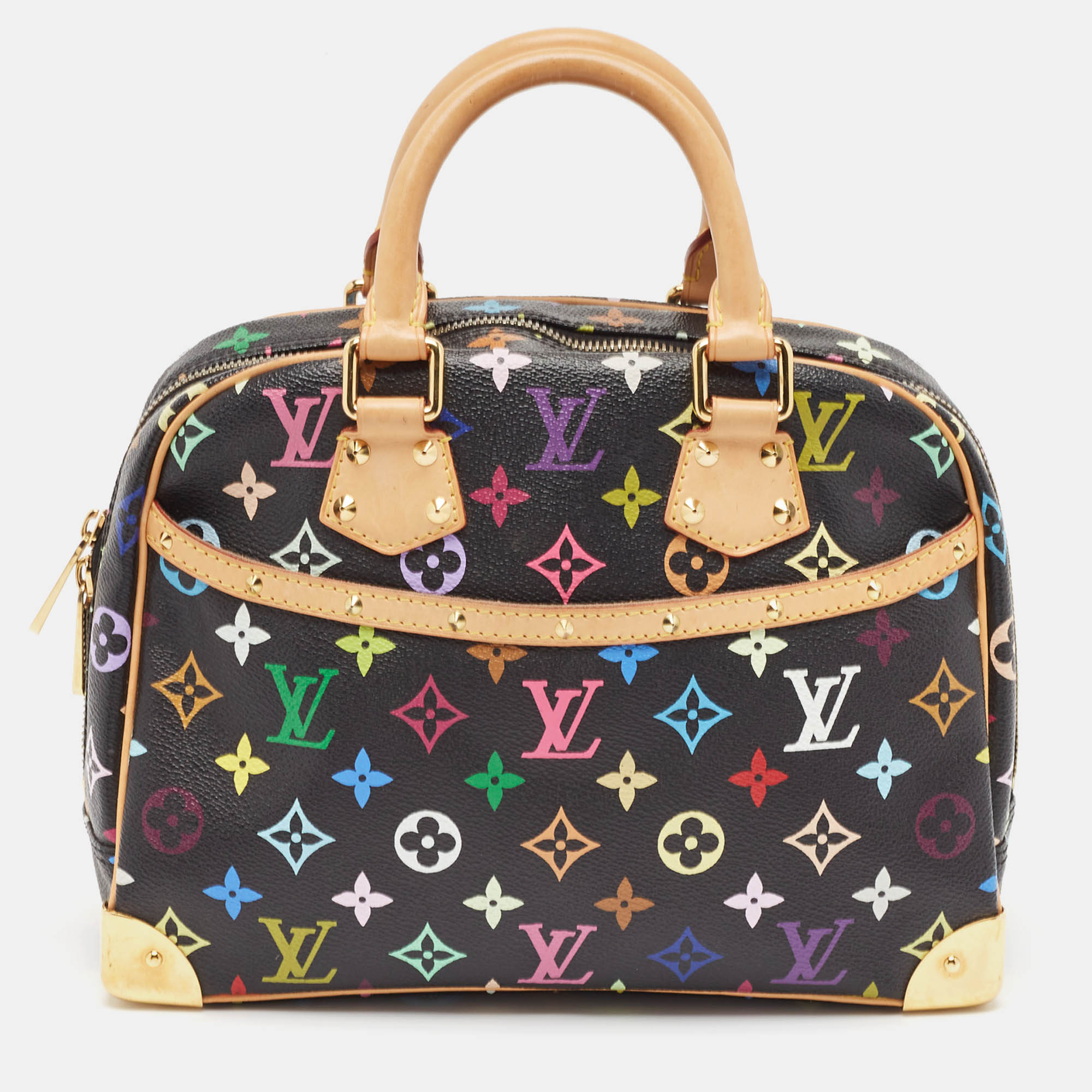 

Louis Vuitton Black Monogram Multicolore Canvas Trouville Bag