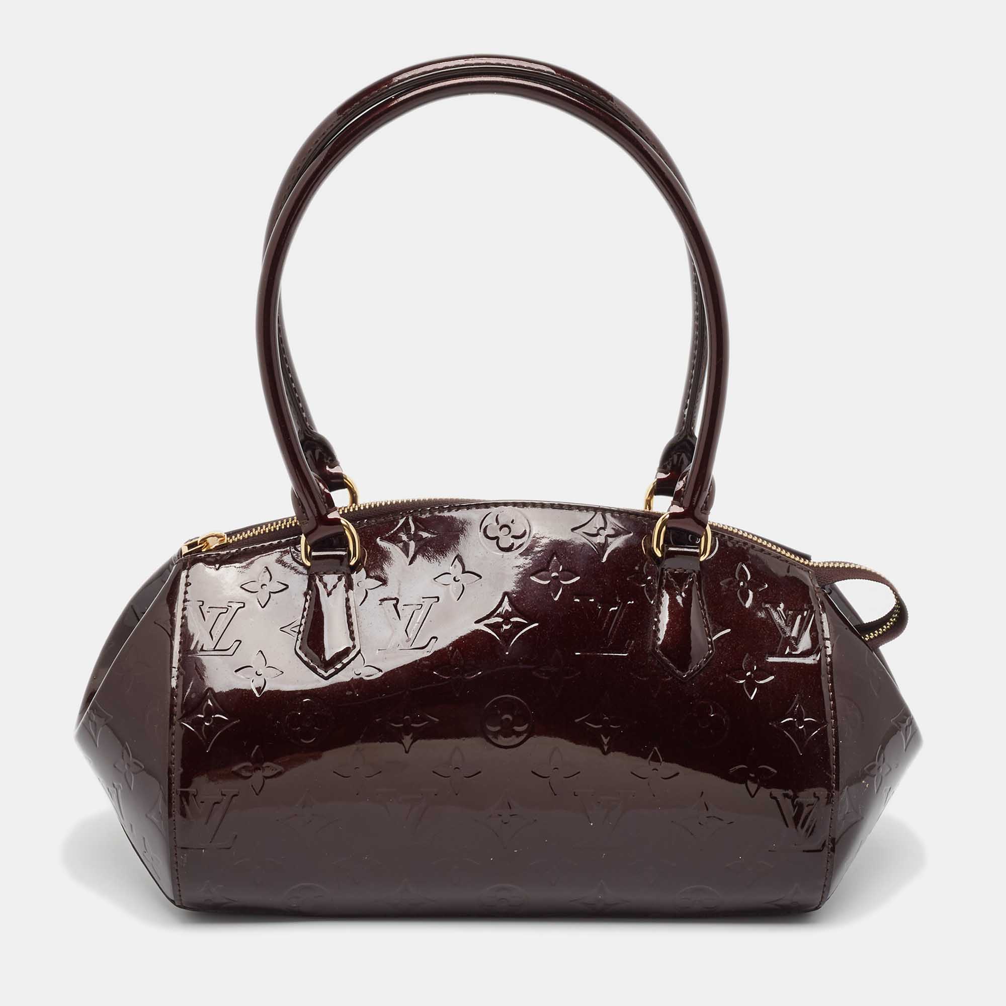 

Louis Vuitton Amarante Monogram Vernis Sherwood PM Bag, Burgundy