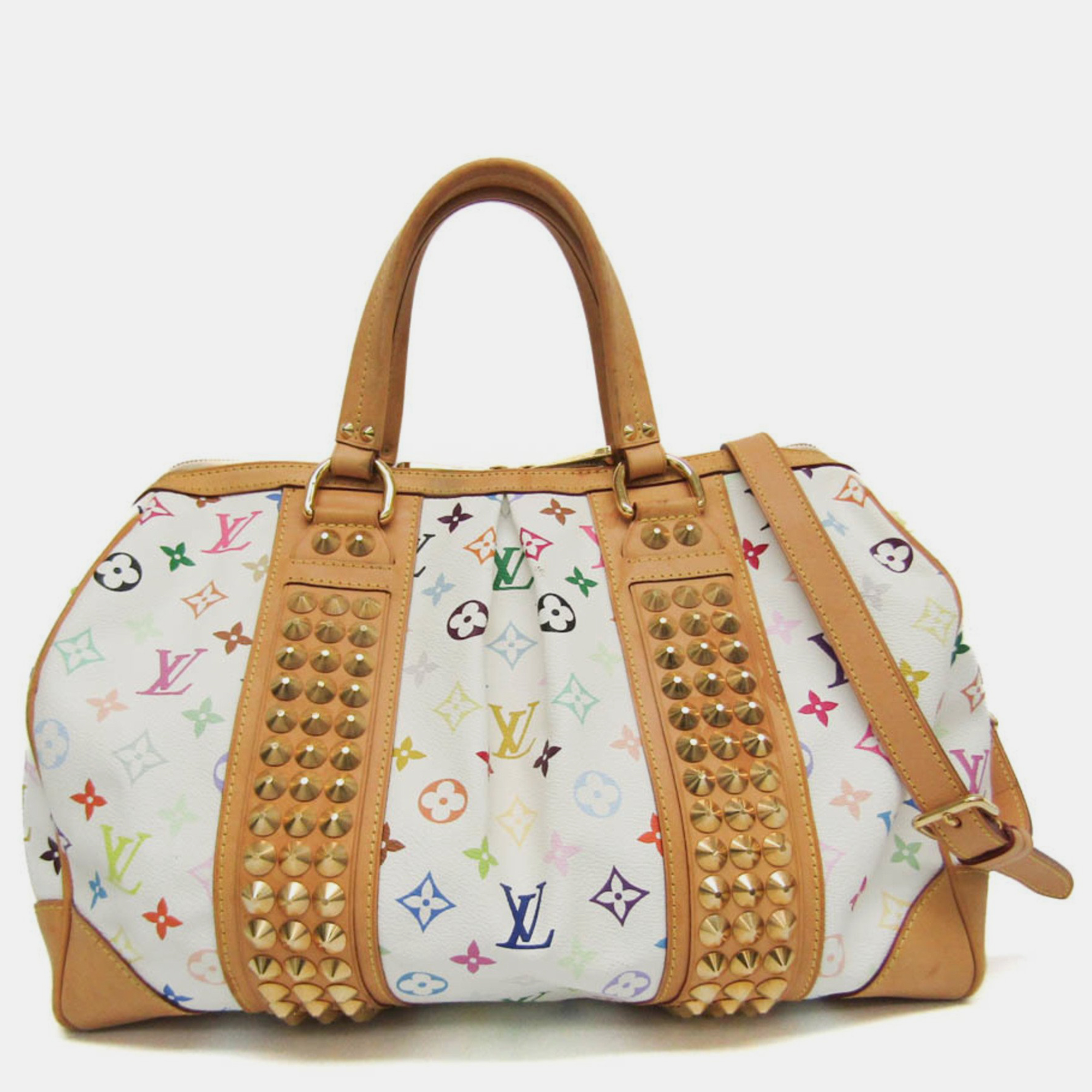 

Louis Vuitton x Takashi Murakami Multicolor Coated Canvas Monogram Courtney MM Satchel Bag