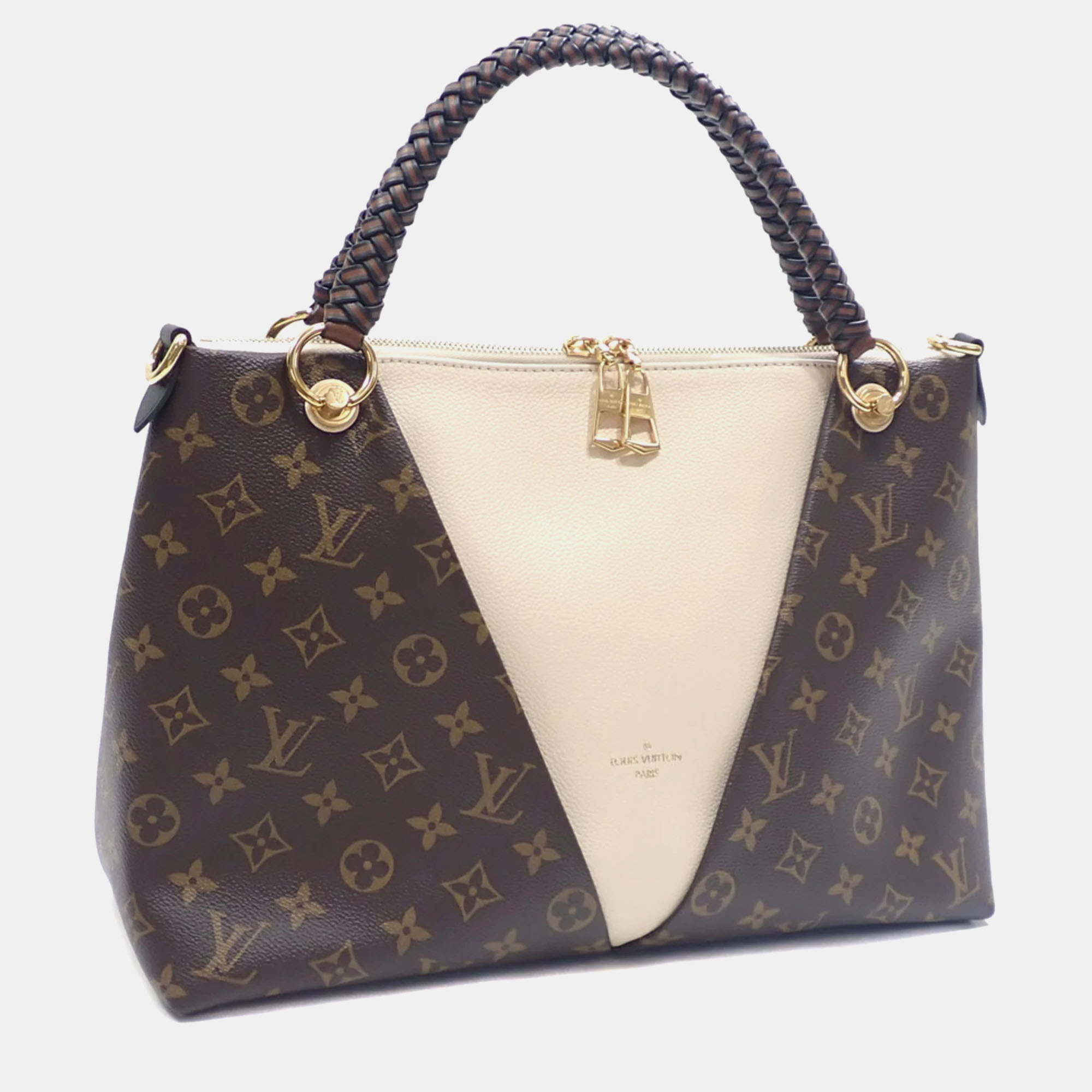 

Louis Vuitton Black Monogram V MM Tote Bag