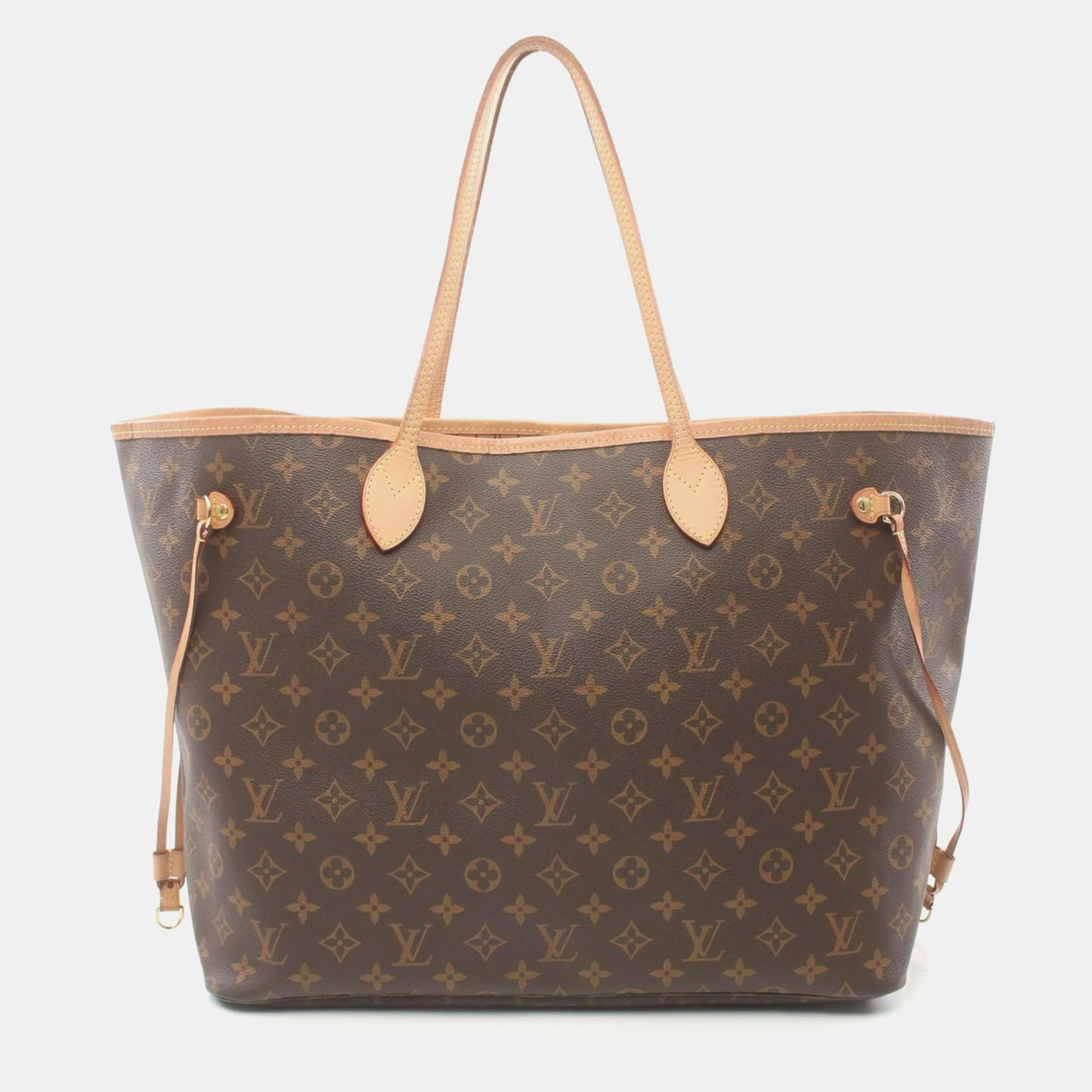 Pre-owned Louis Vuitton Brown Canvas Gm Neverfull Tote Bag