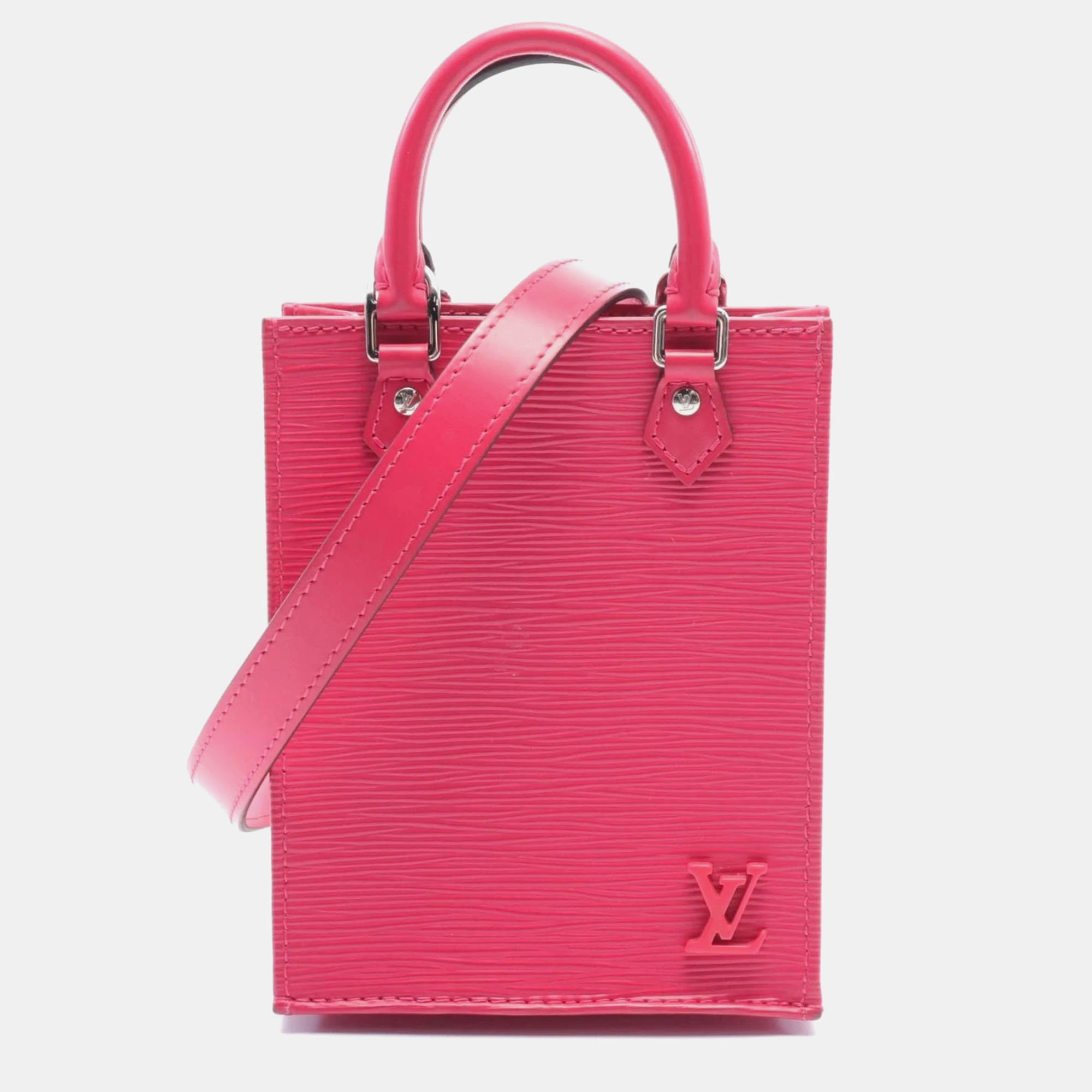 

Louis Vuitton Pink Epi Petit Sac Plat Tote Bag