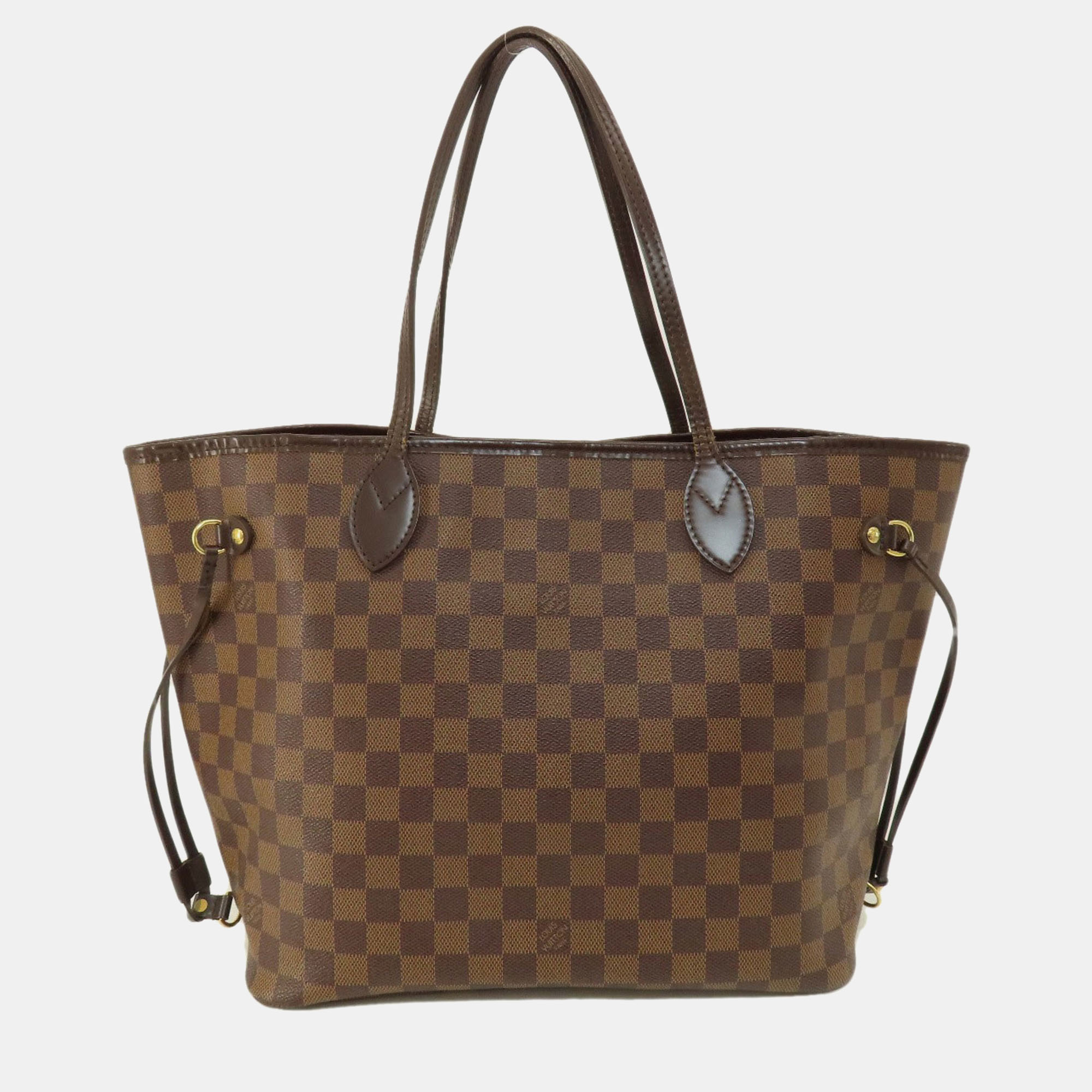 Pre-owned Louis Vuitton Brown Canvas Mm Neverfull Tote Bag