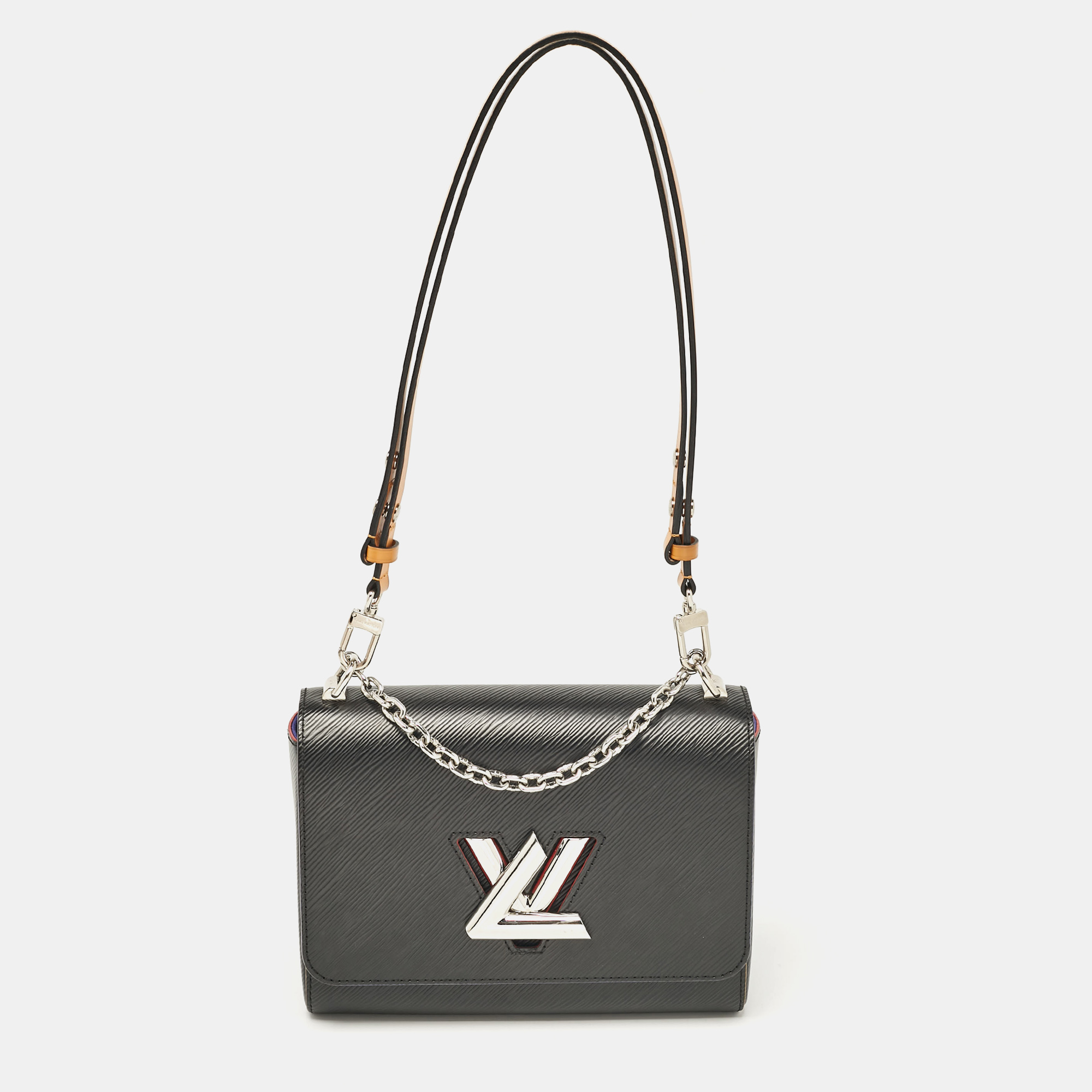 Pre-owned Louis Vuitton Black Epi Leather Twist Mm Bag