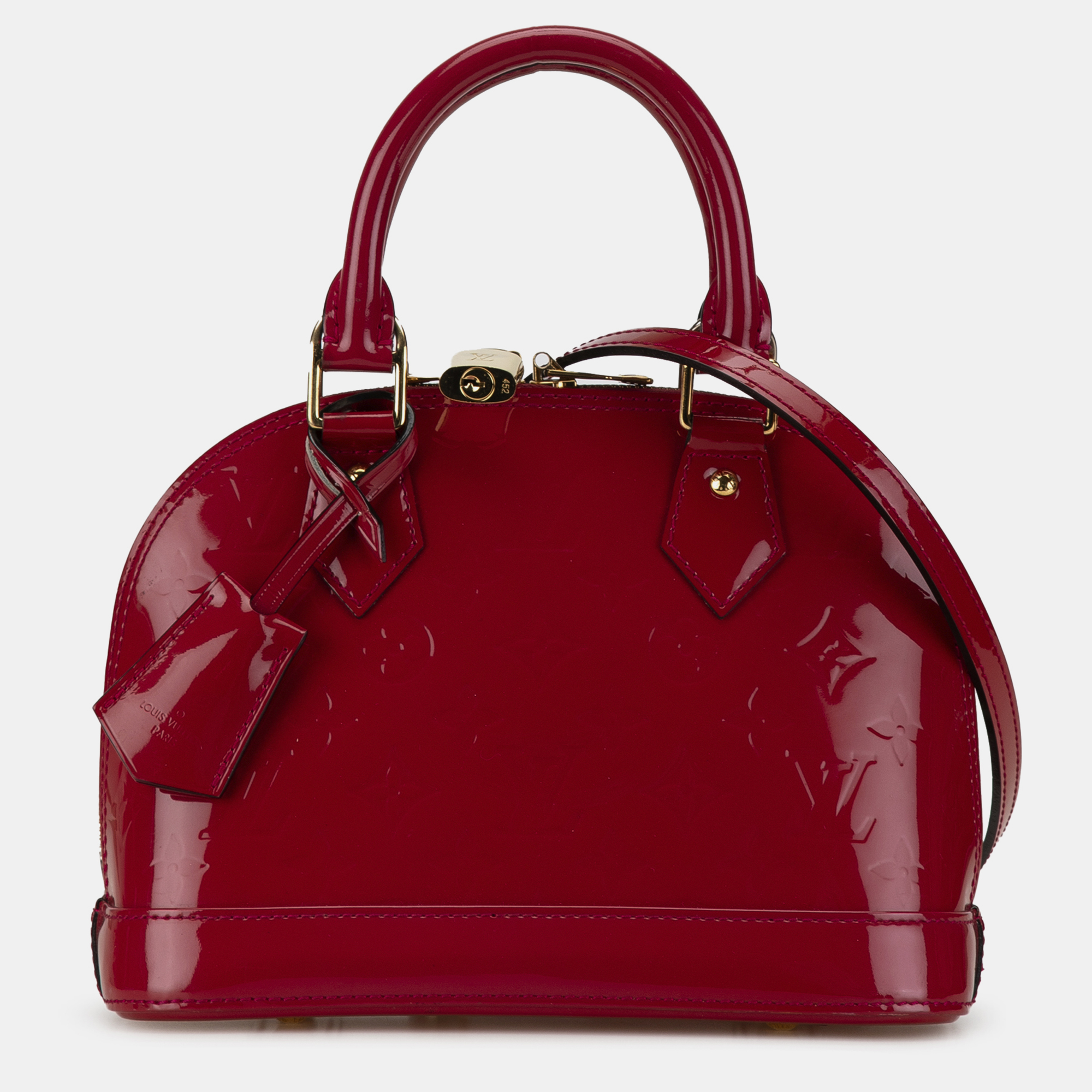 

Louis Vuitton Red Monogram Vernis Alma BB