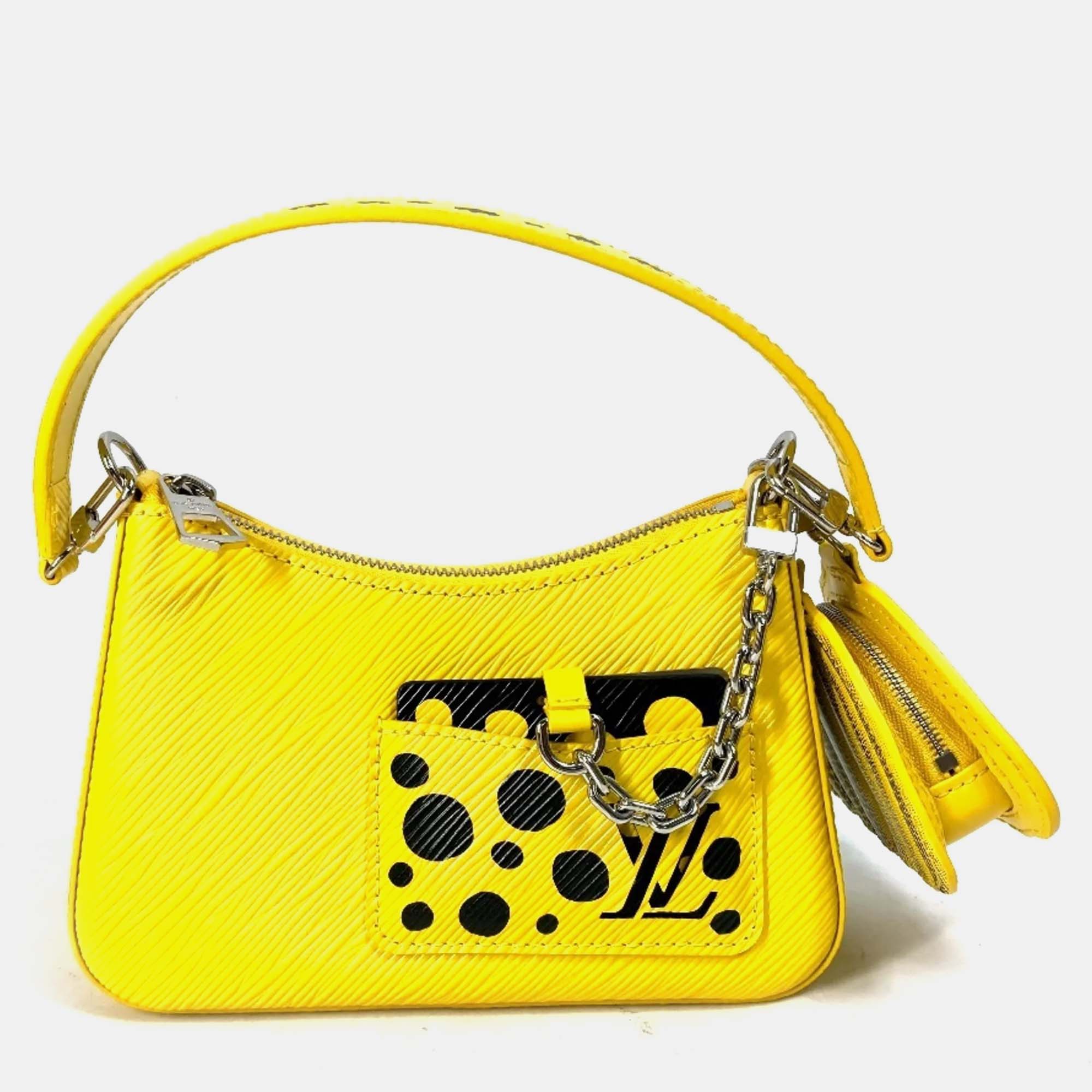 

Louis Vuitton X Kusama Yayoi Yellow Epi Marly Mini Shoulder Bag