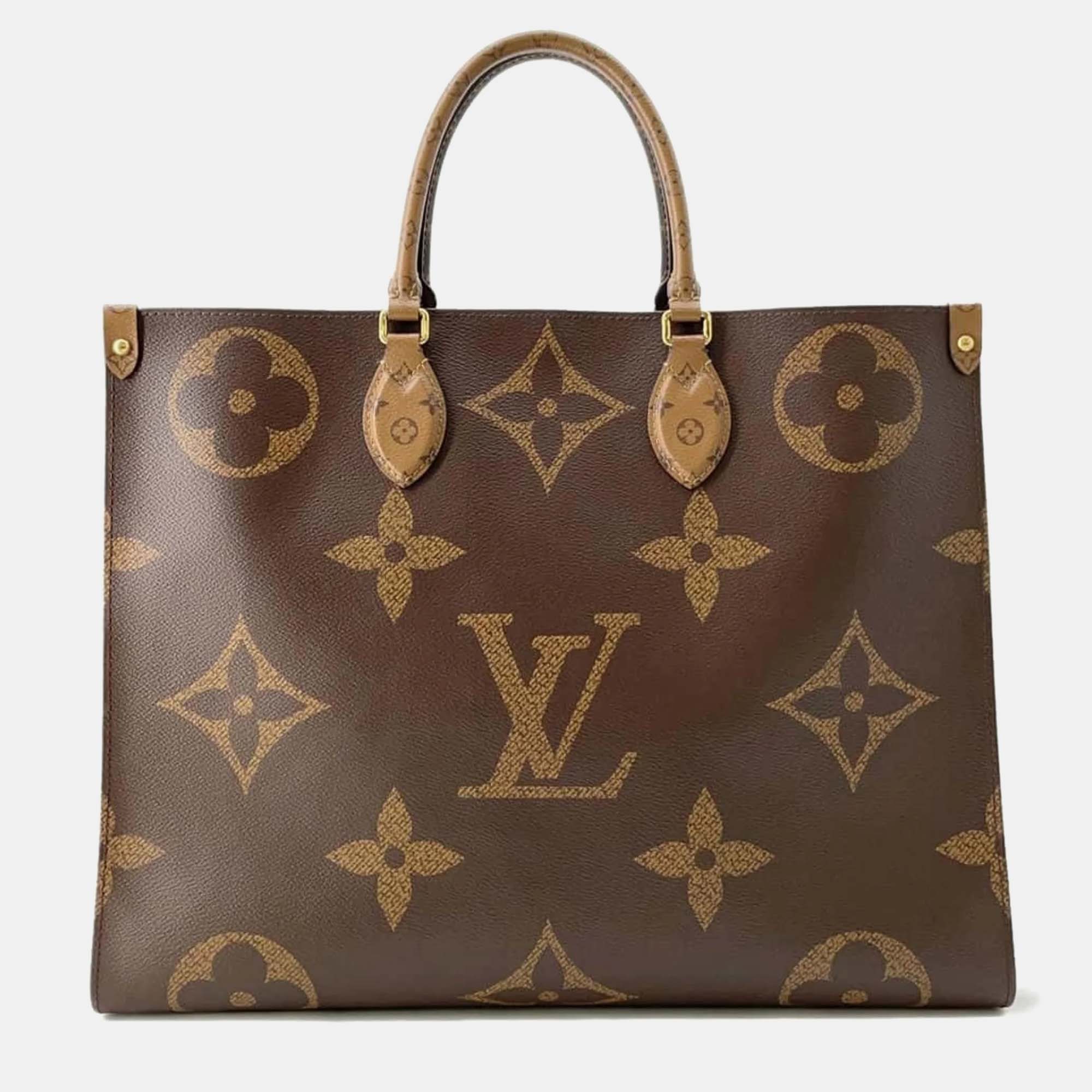 

Louis Vuitton Brown Canvas GM Onthego Tote Bag