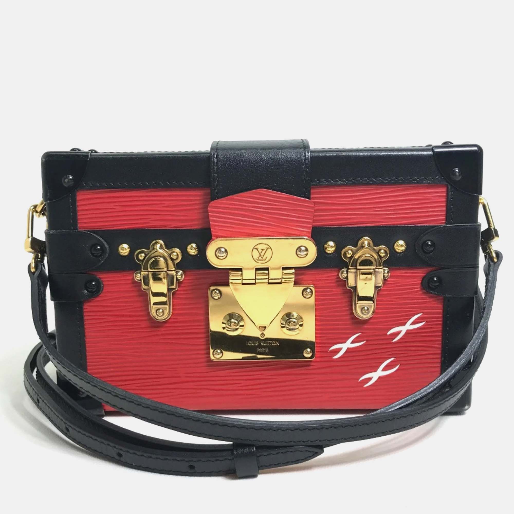 

Louis Vuitton Leather Petite Malle, Red