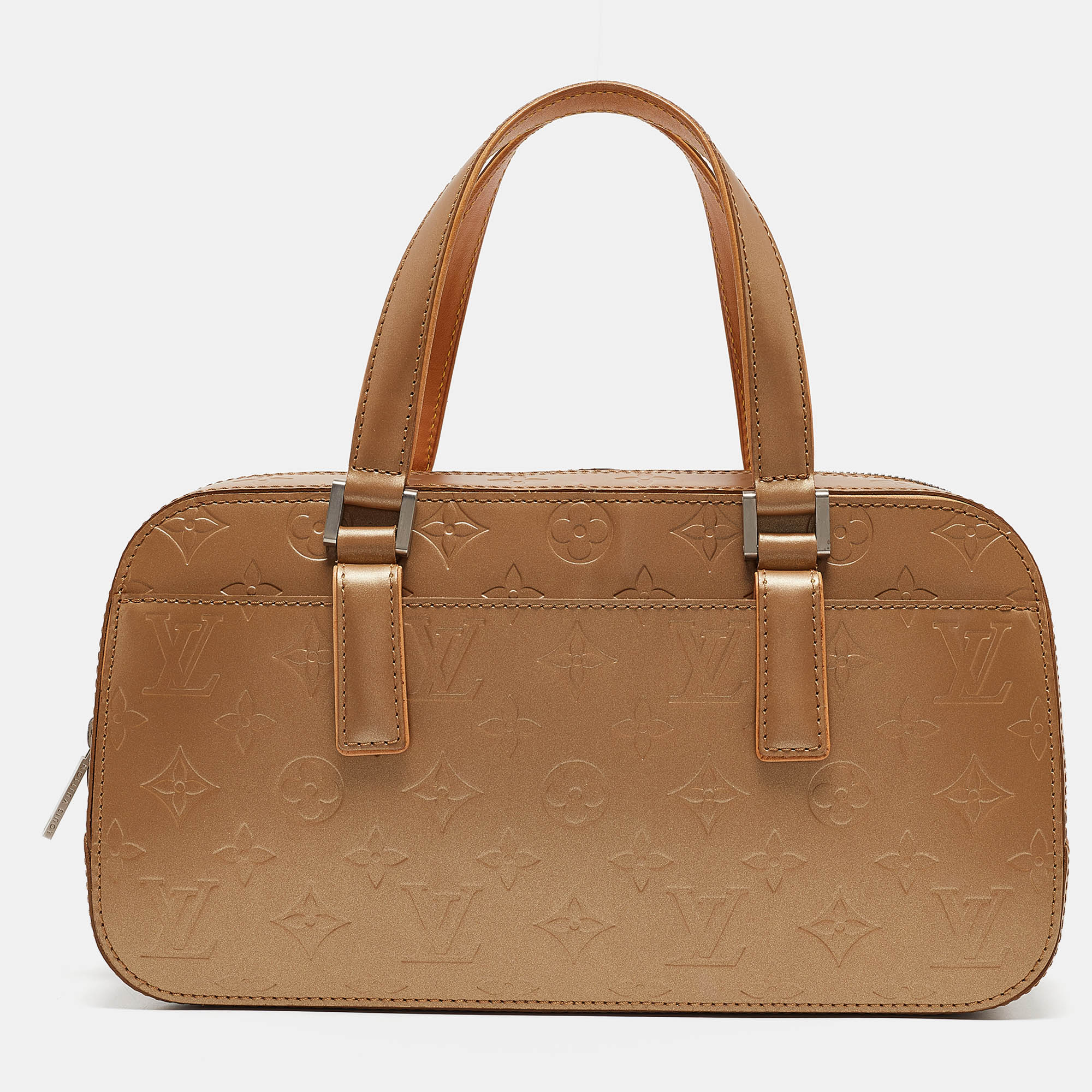 

Louis Vuitton Ambre Monogram Mat Shelton Bag, Gold