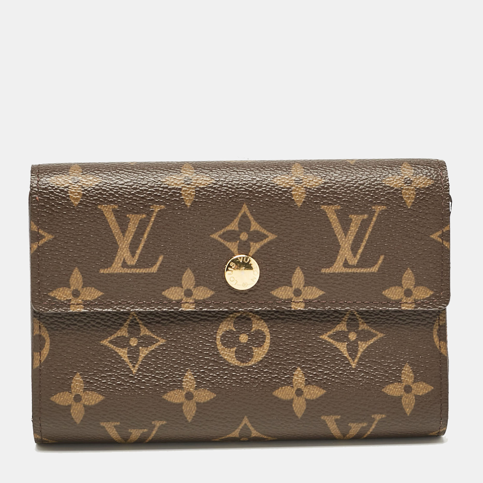 

Louis Vuitton Monogram Canvas Alexandra Wallet, Brown