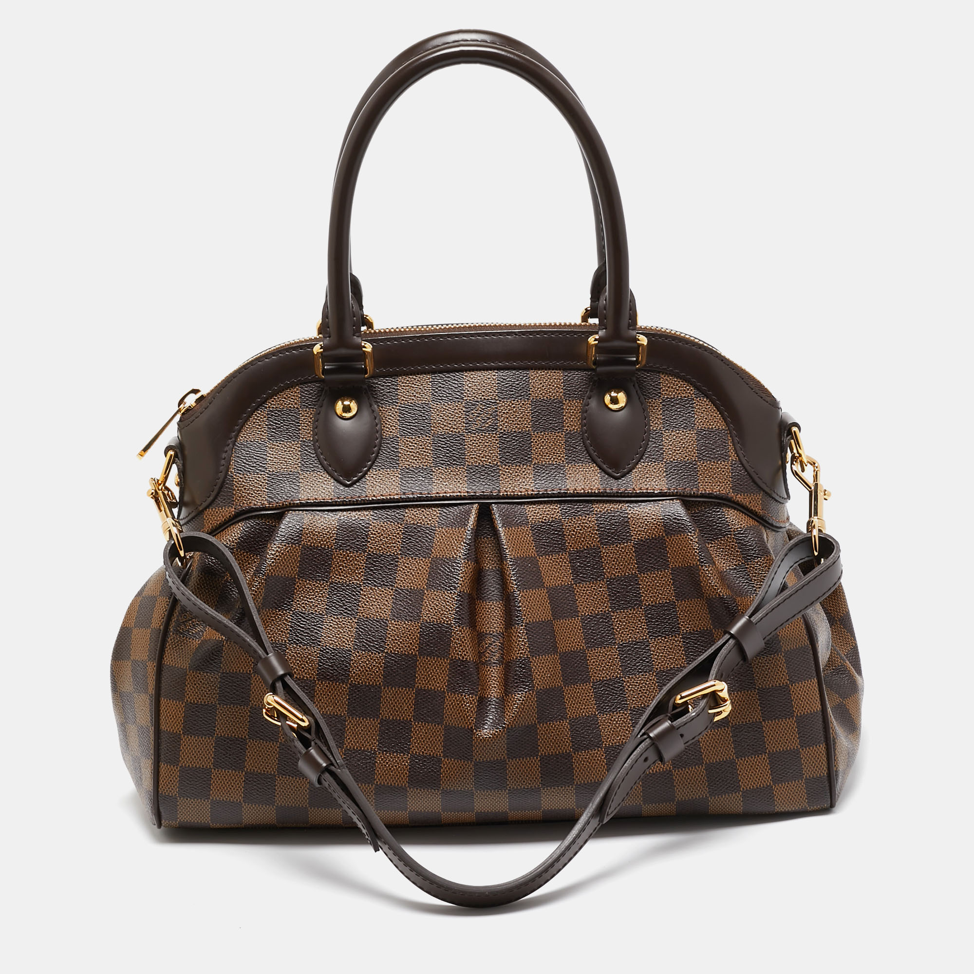 

Louis Vuitton Damier Ebene Canvas Trevi PM Bag, Brown