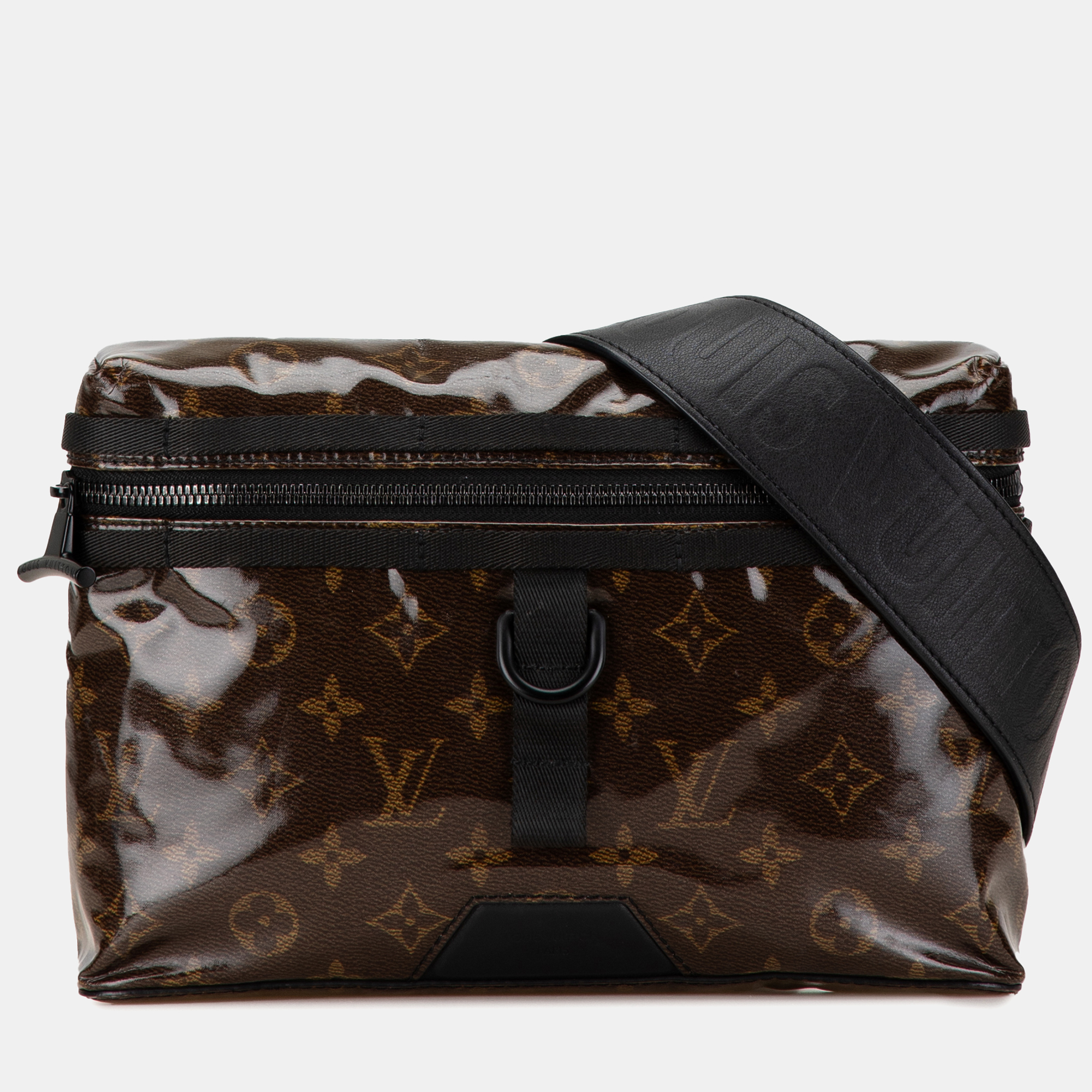 

Louis Vuitton Monogram Glaze Messenger PM Bag, Brown