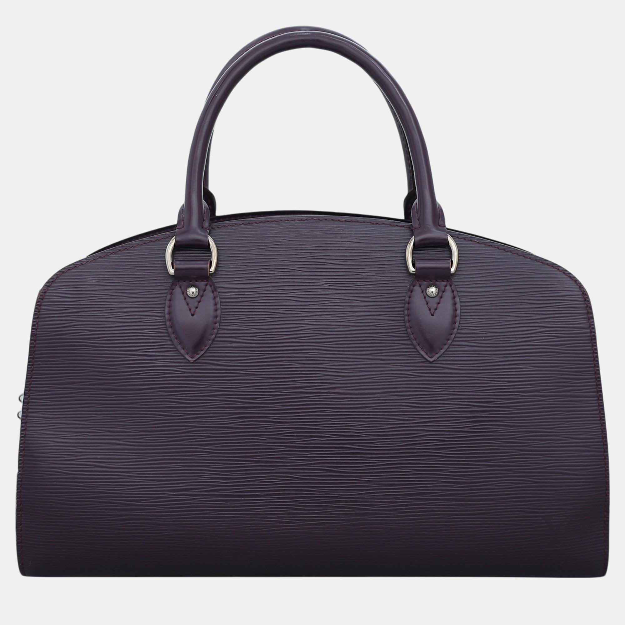 Pre-owned Louis Vuitton Epi Pont-neuf Bag In Purple