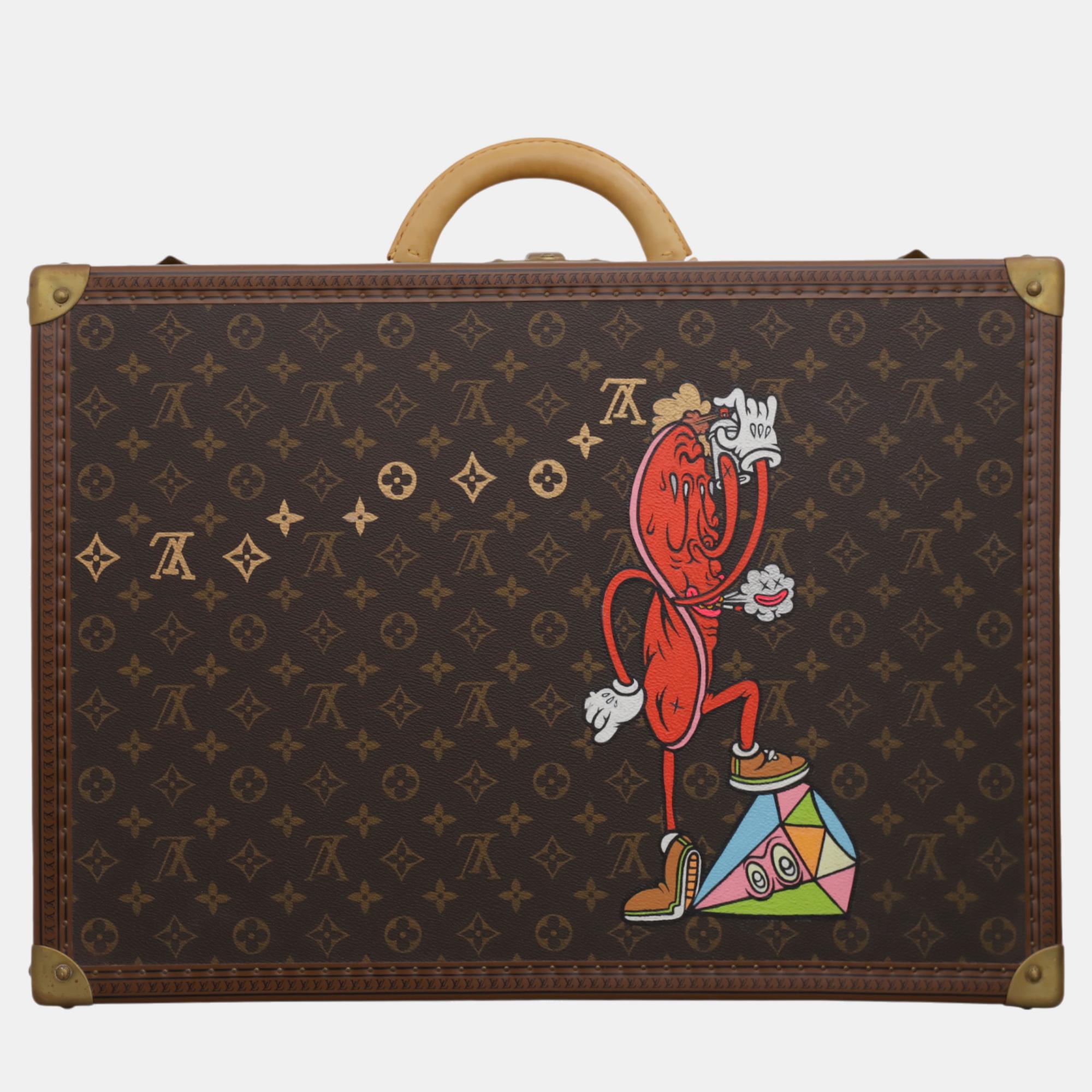 

Louis Vuitton Monogram Bisten 55 Luggage, Brown