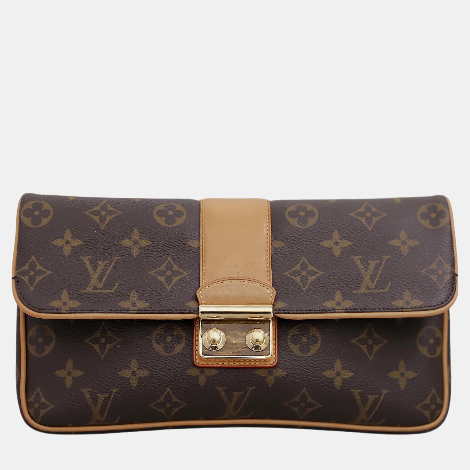 

Louis Vuitton Monogram Sofia Coppola Slim Clutch, Brown