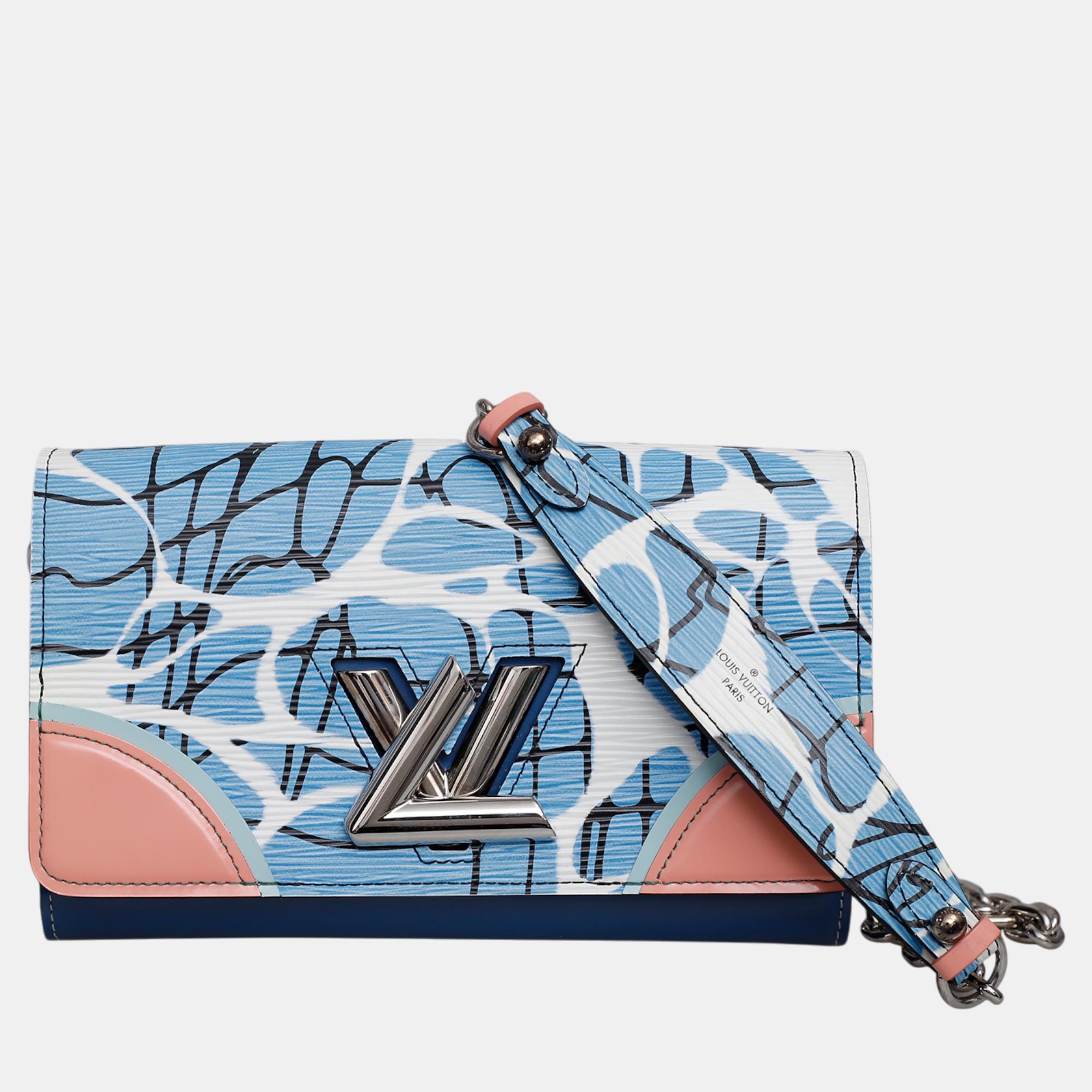 

Louis Vuitton Aqua Twist Chain Wallet, Multicolor