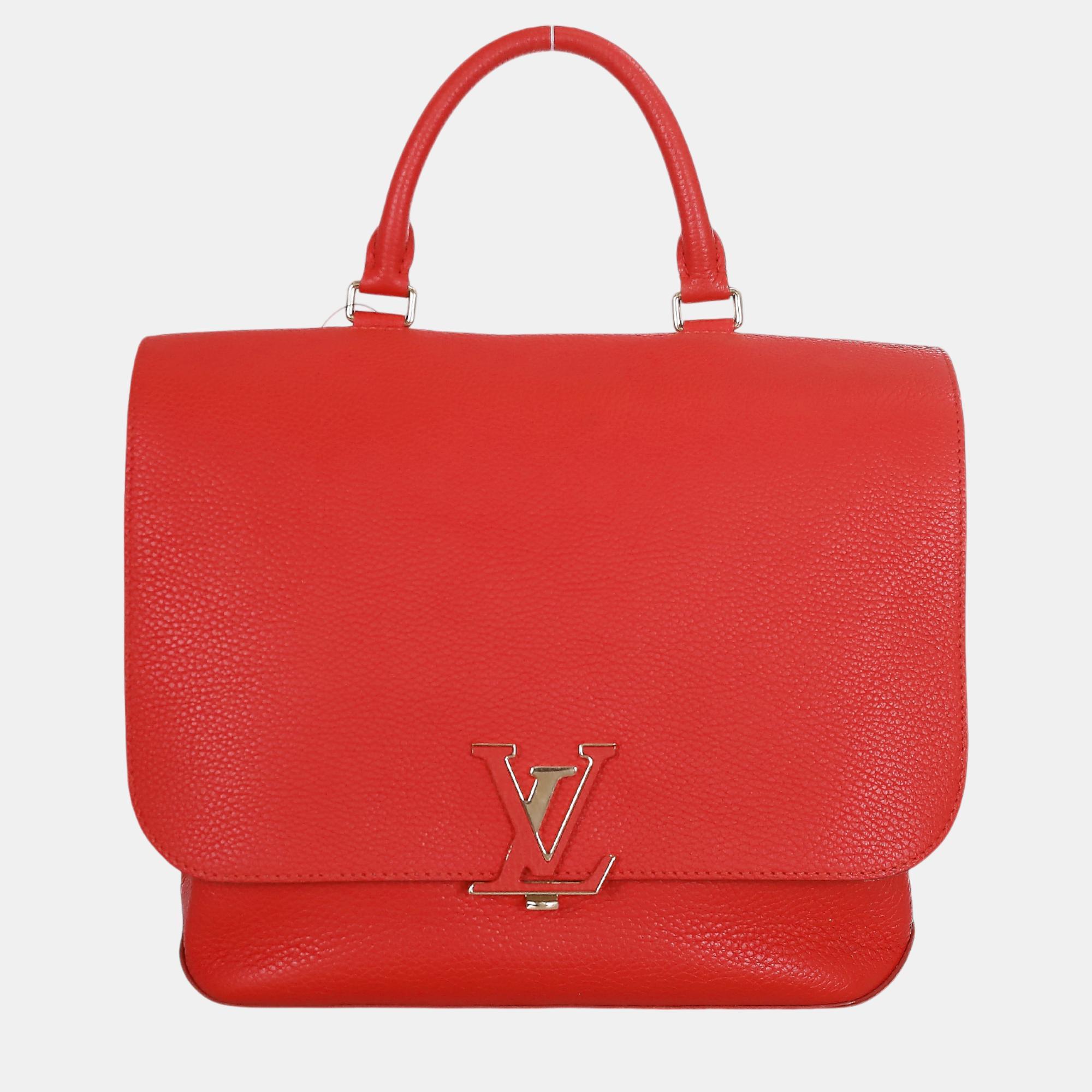 

Louis Vuitton Red Leather Taurillon Volta Top Handle Bag