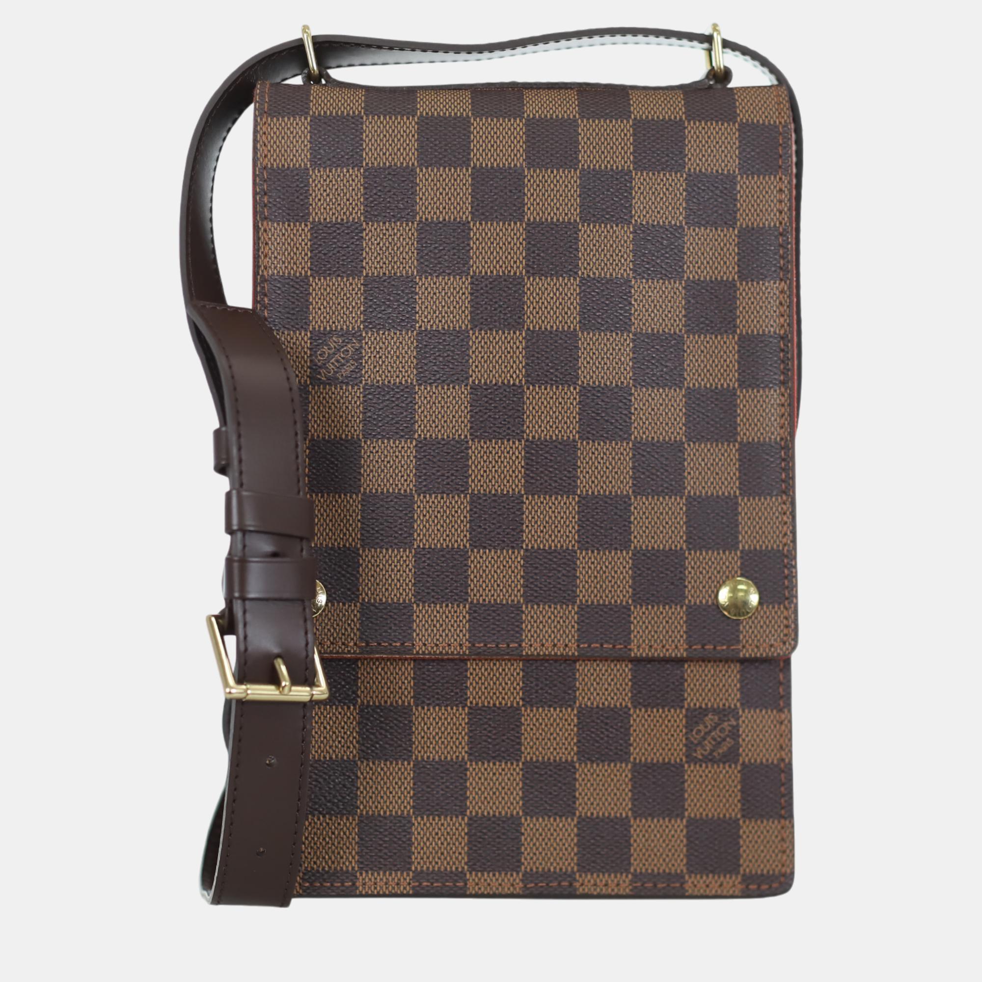 

Louis Vuitton Damier Ebene Canvas Portobello Shoulder Bag, Brown