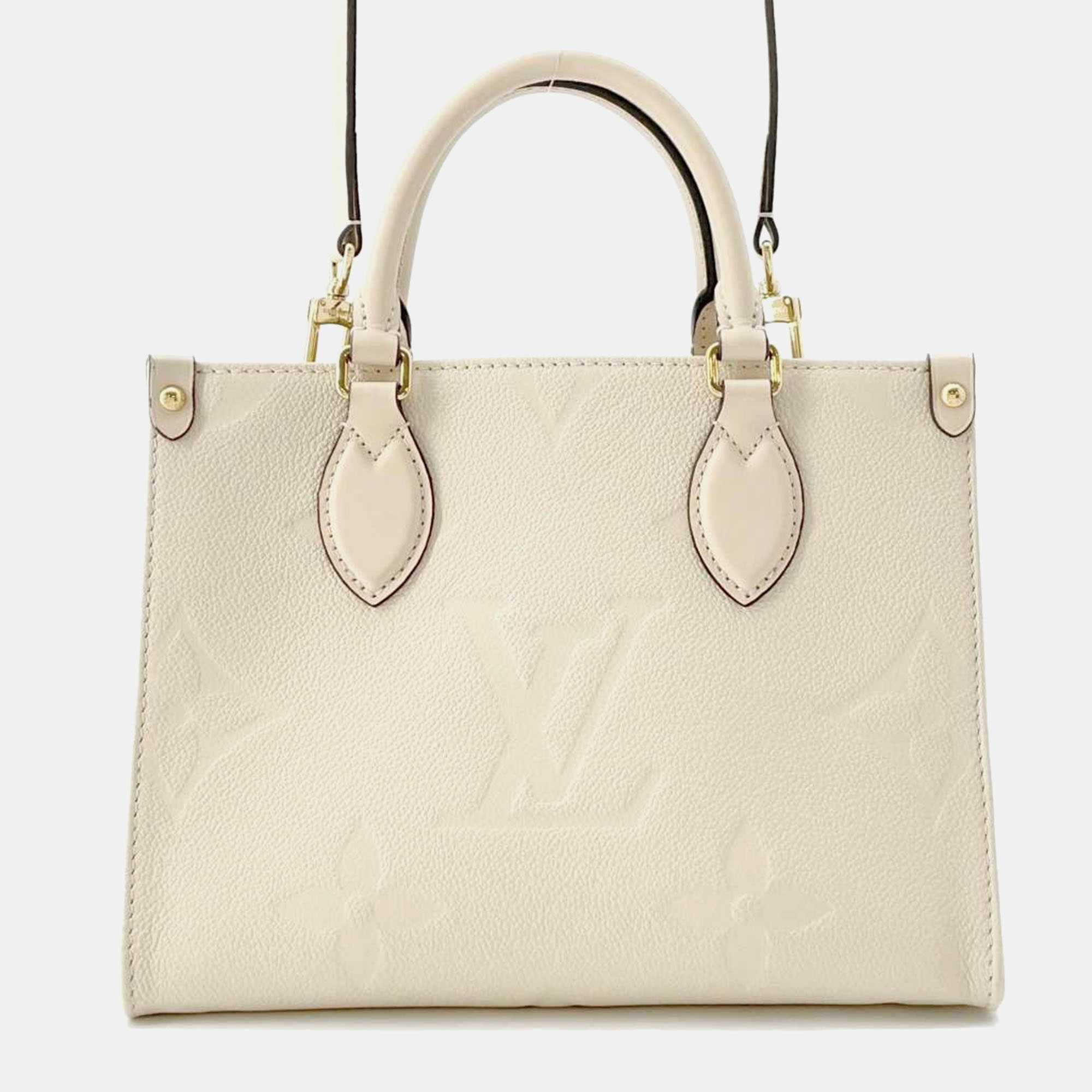 

Louis Vuitton Monogram Empreinte Leather Onthego claim Size PM, White