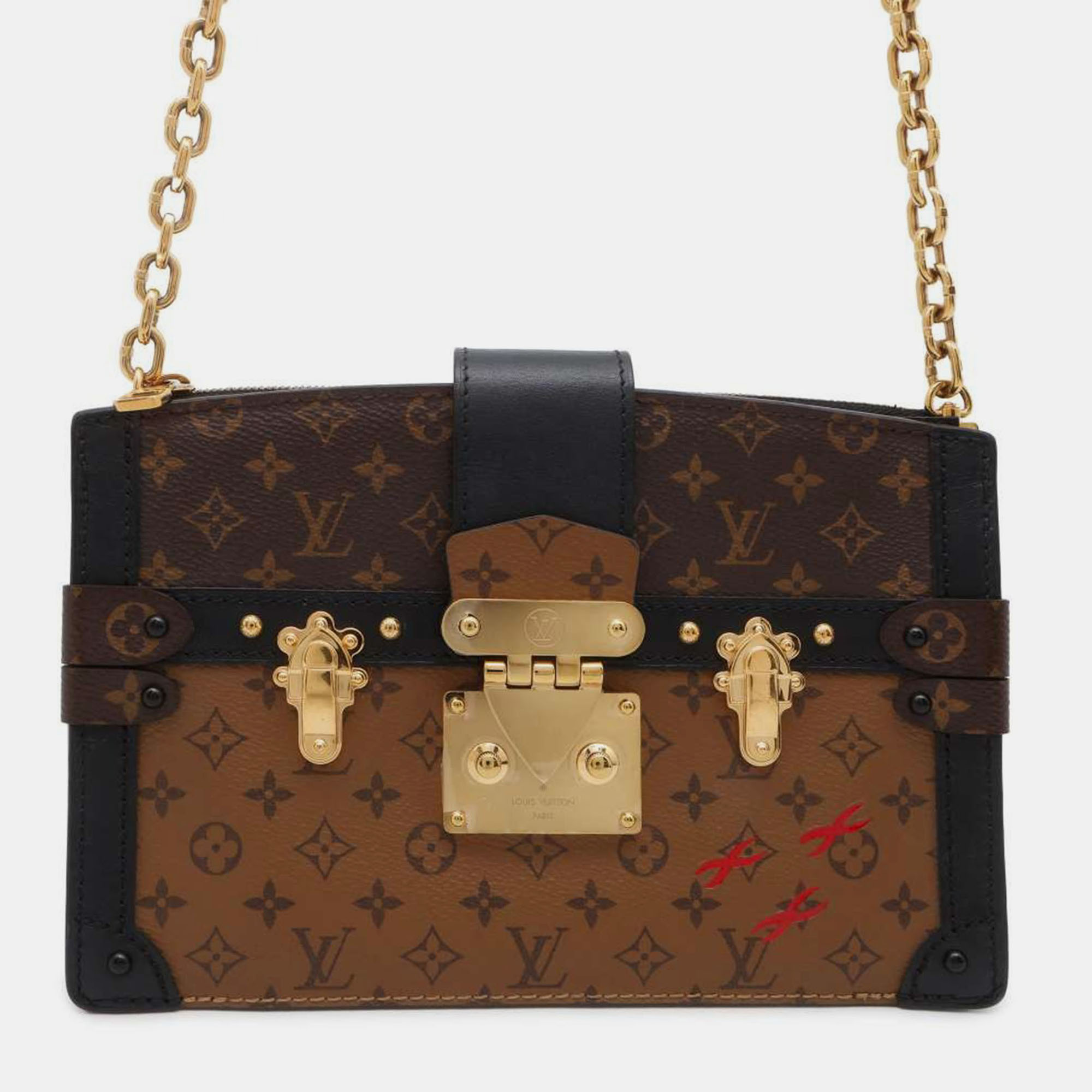 

Louis Vuitton Trunk Clutch Brown Monogram Monogram Reverse Canvas