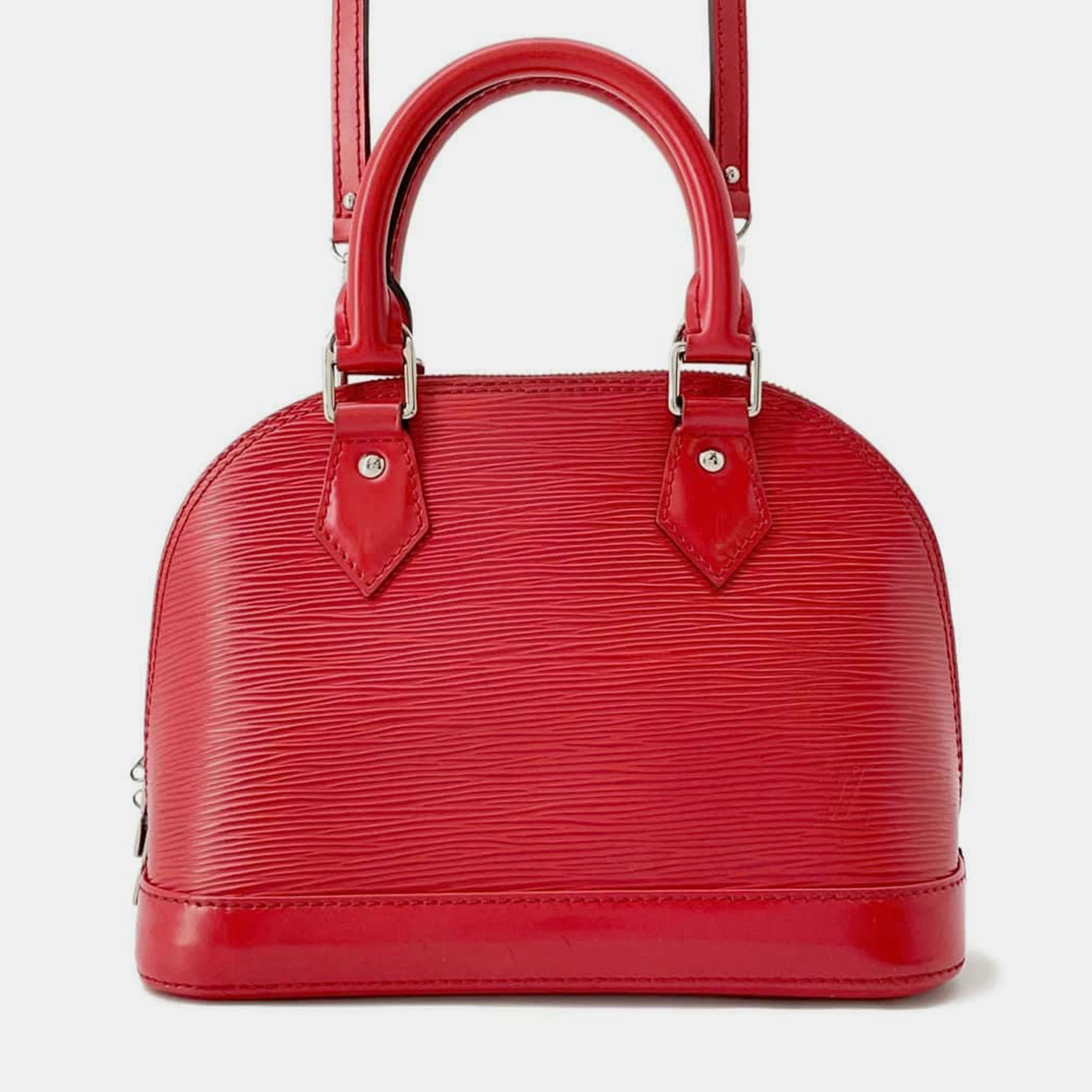 

Louis Vuitton Coquelicot Epi Leather Alma bag BB, Red