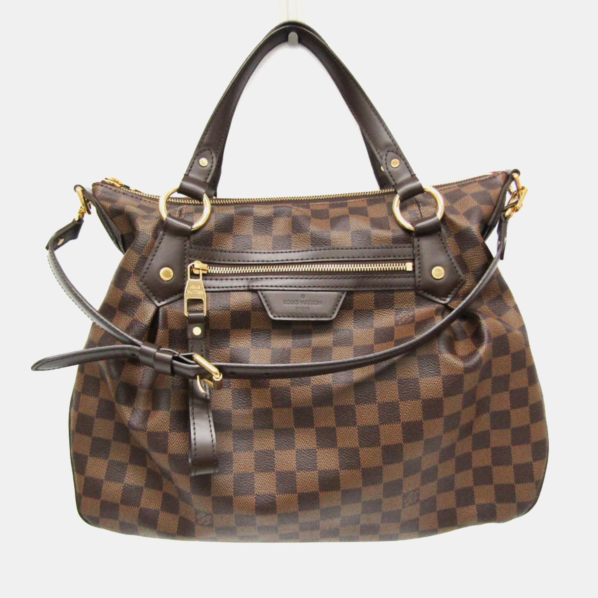 

Louis Vuitton Ebene Damier Evora MM Handbag, Brown