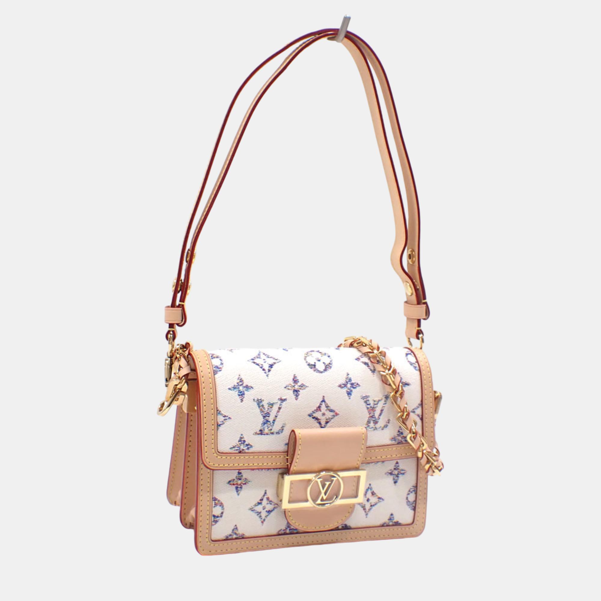 

Louis Vuitton Monogram Jacquard Dauphine Mini White Multicolor Nautical Shoulder Bag