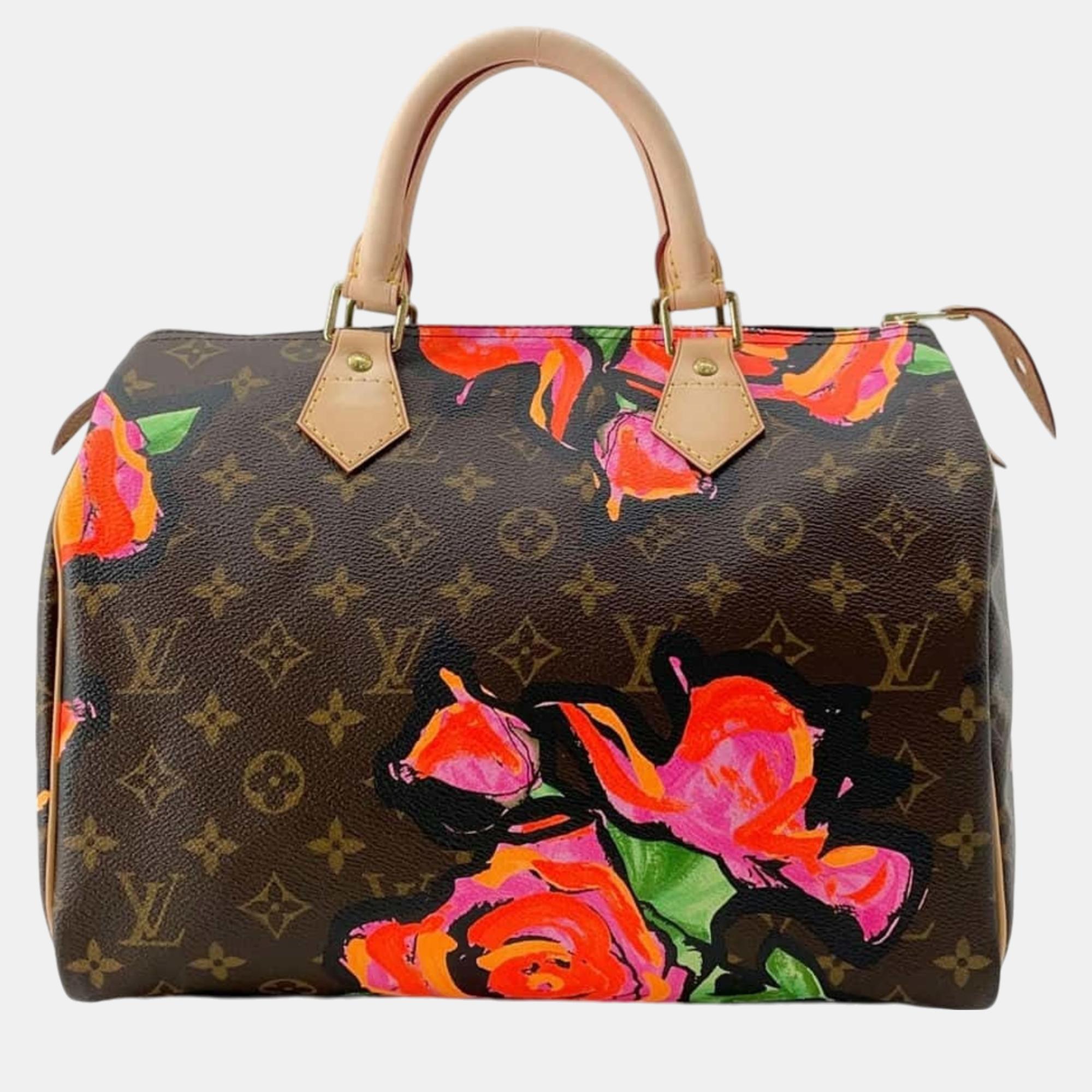 

Louis Vuitton Monogram Rose Speedy 30 Handbag, Brown