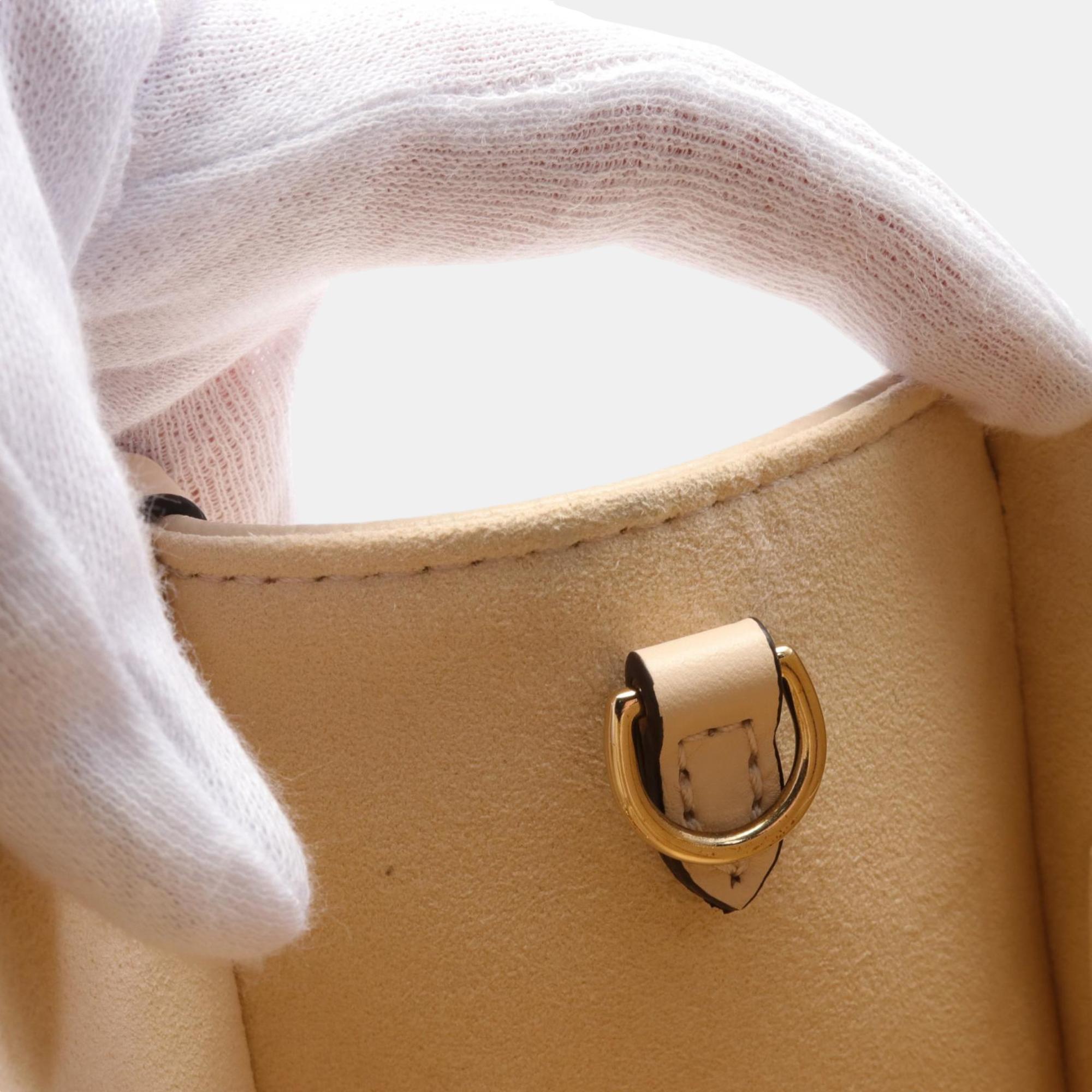 Louis Vuitton Leather Monogram Empreinte Ivory On The Go Pm Handbag 