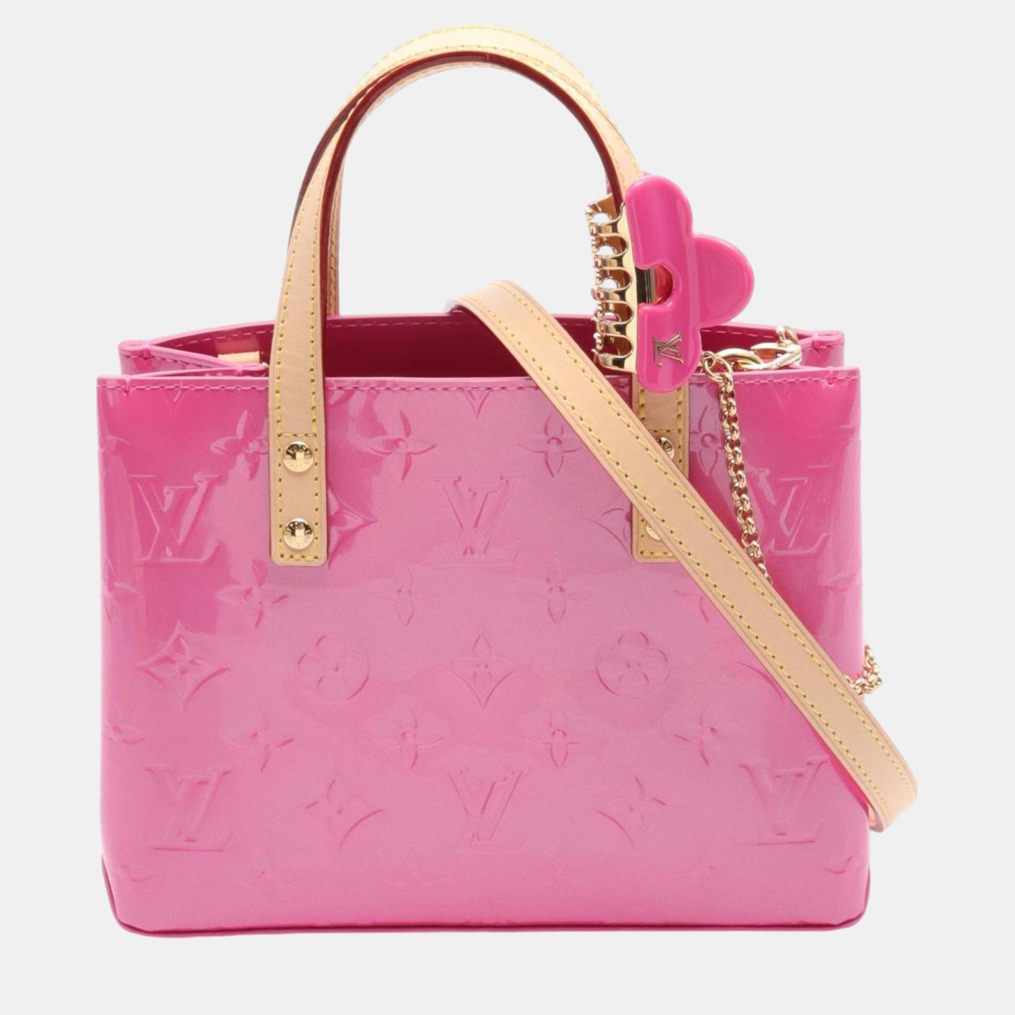 

Louis Vuitton Reed Pm Monogram Vernis Neon Pink Leather Handbag