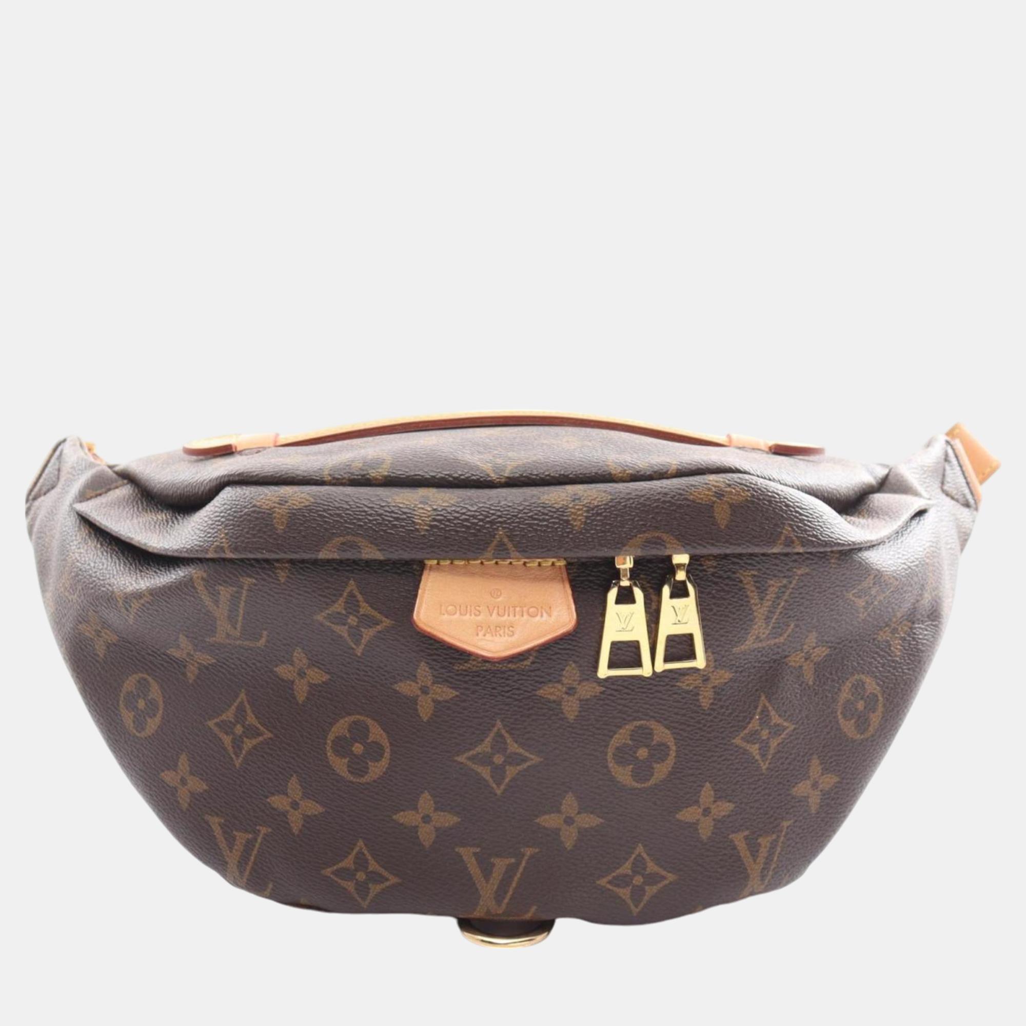 

Louis Vuitton Monogram Waist Body Coated Canvas Leather Brown Bum Bag