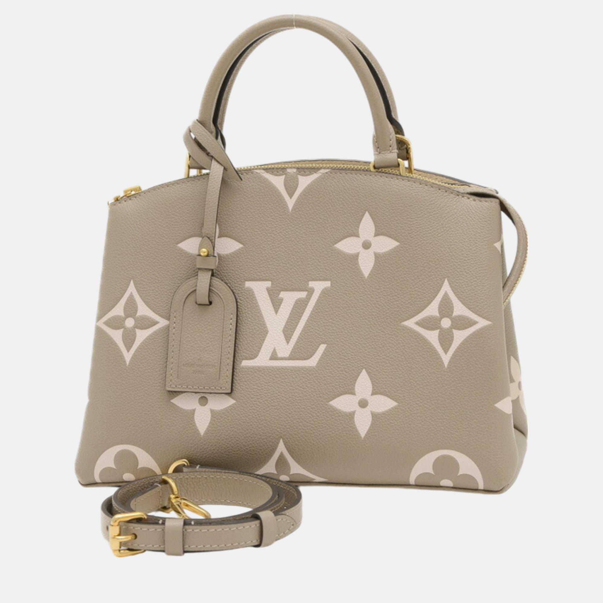 

Louis Vuitton Monogram Empreinte Petit Palais Pm Tourterelle Creme Handbag, Beige