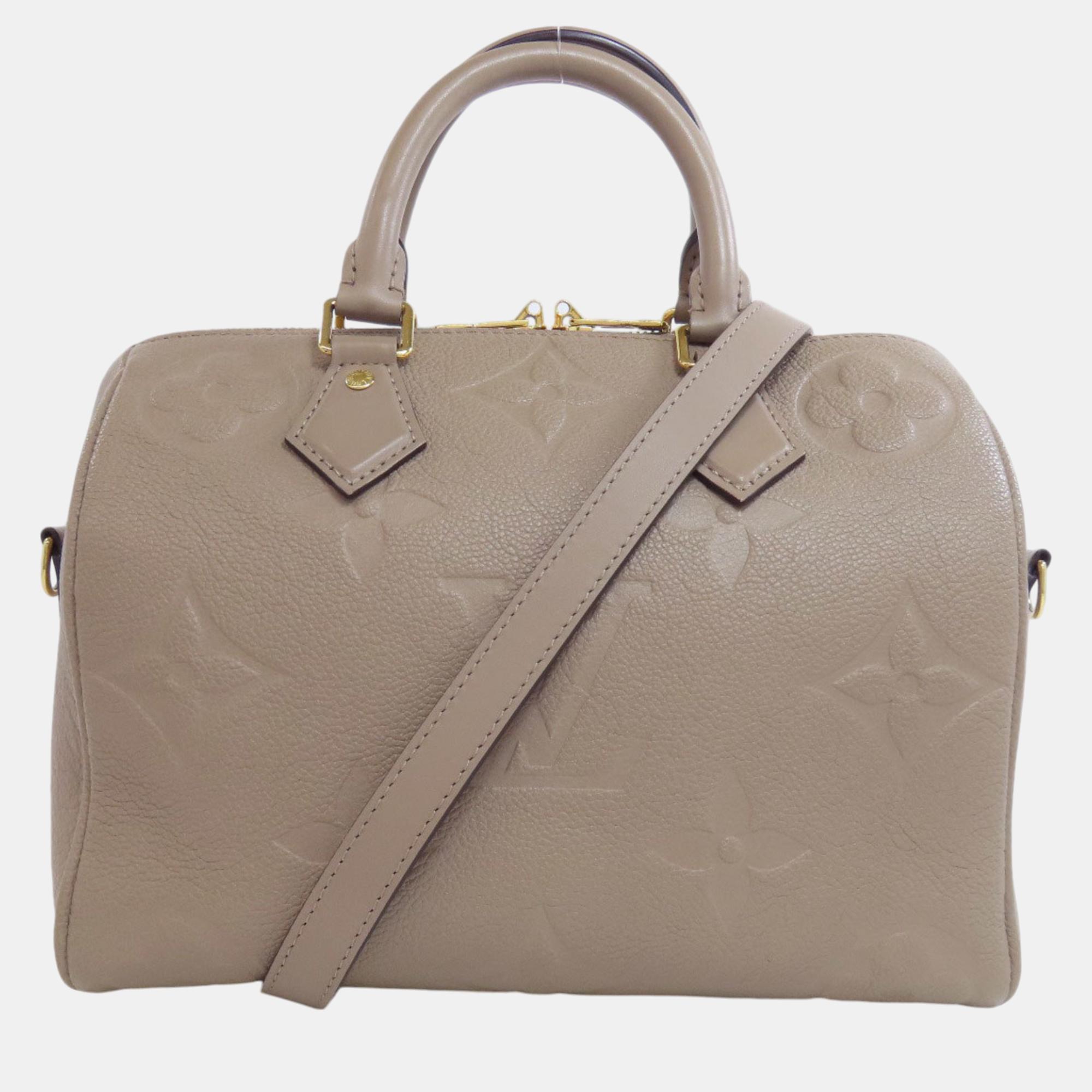 

Louis Vuitton Speedy Bandouliere 25 Empreinte Handbag, Grey