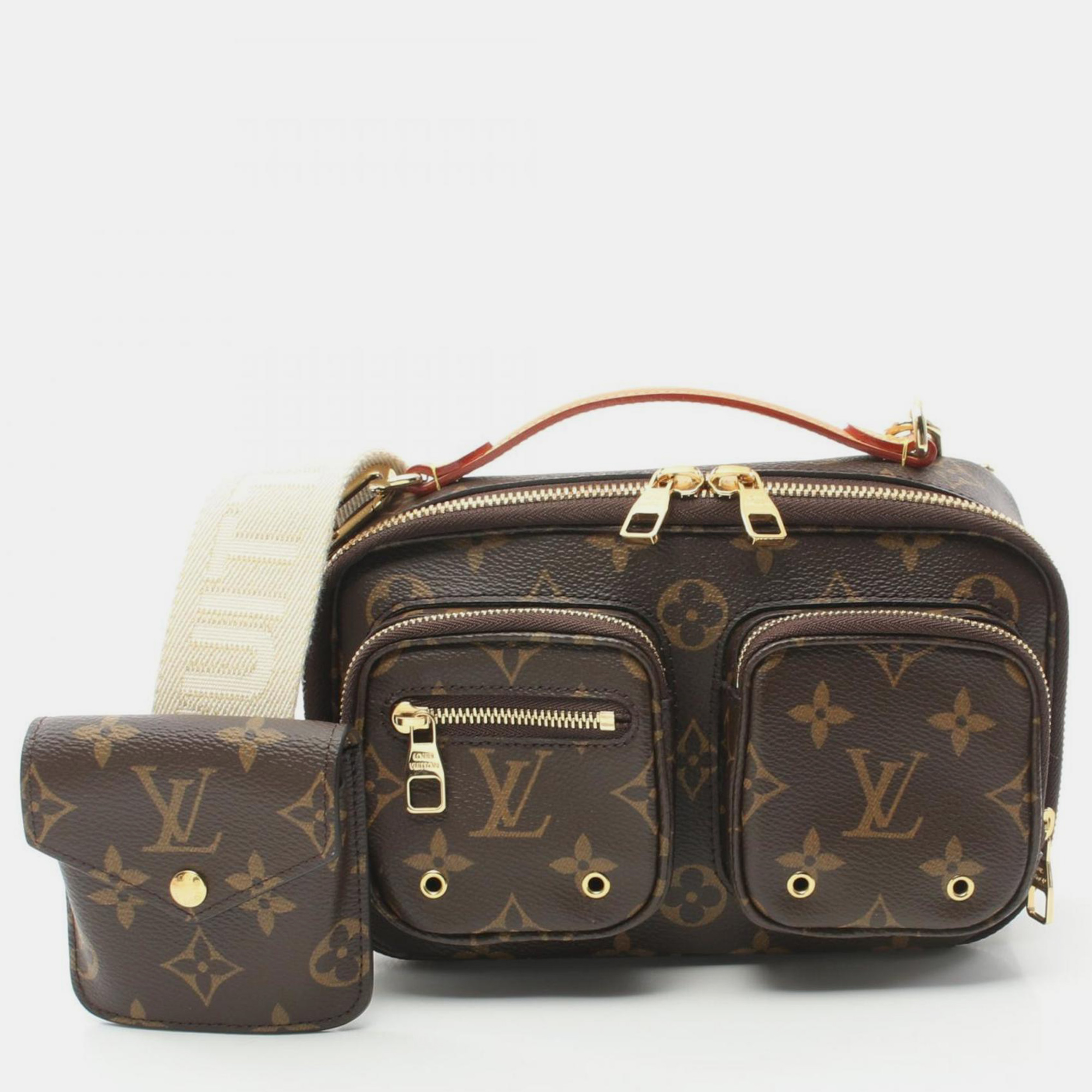 

Louis Vuitton Utility Crossbody Monogram Coated Canvas Brown Shoulder Bag