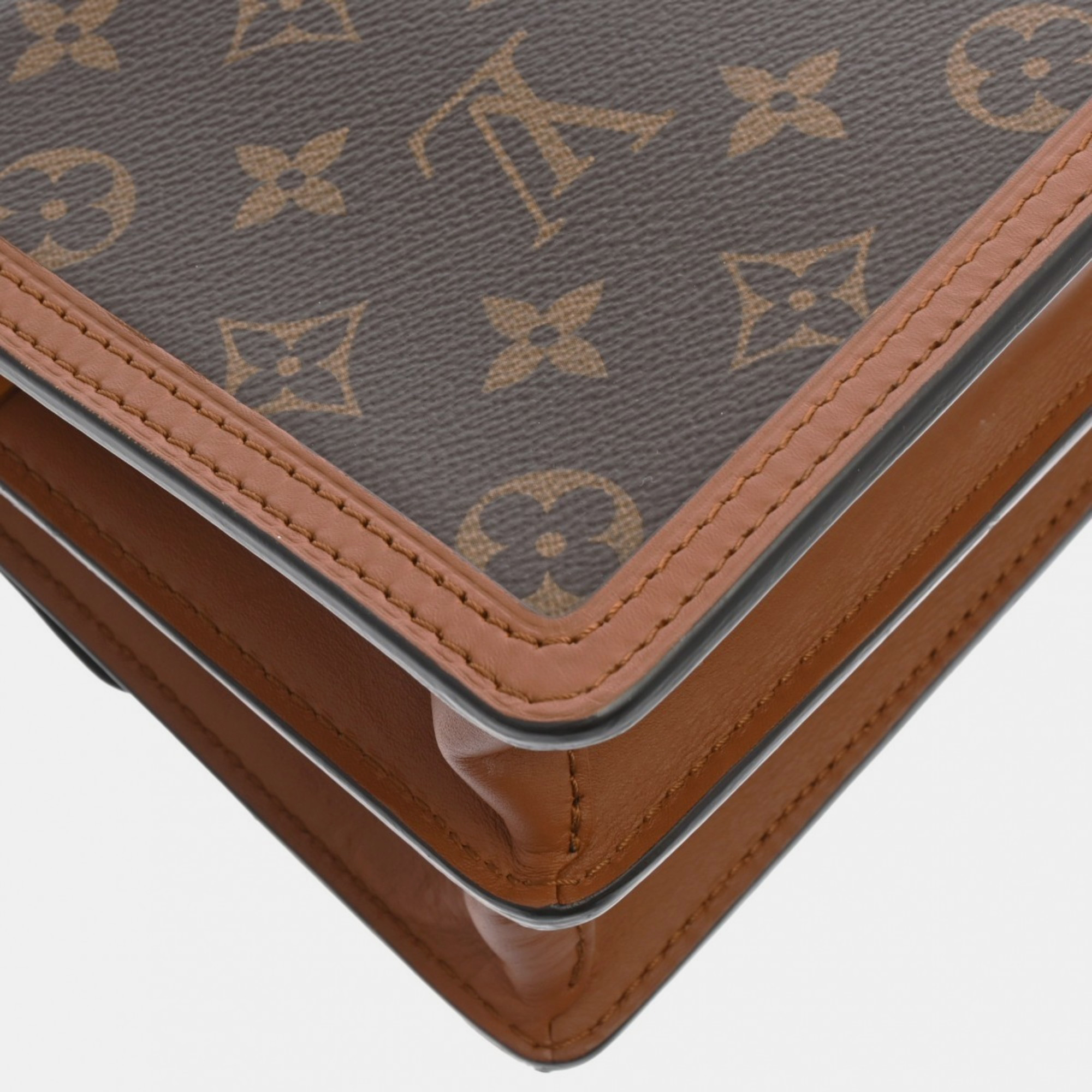 Louis Vuitton Monogram Reverse Dauphine Mini Brown Canvas Shoulder Bag 