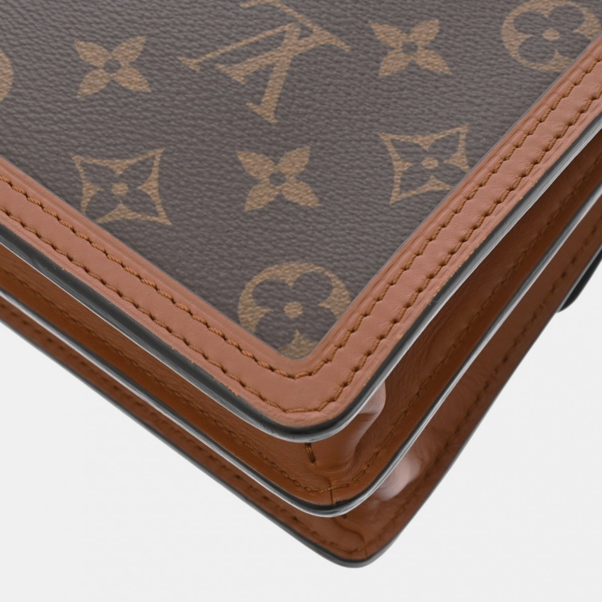 Louis Vuitton Monogram Reverse Dauphine Mini Brown Canvas Shoulder Bag 