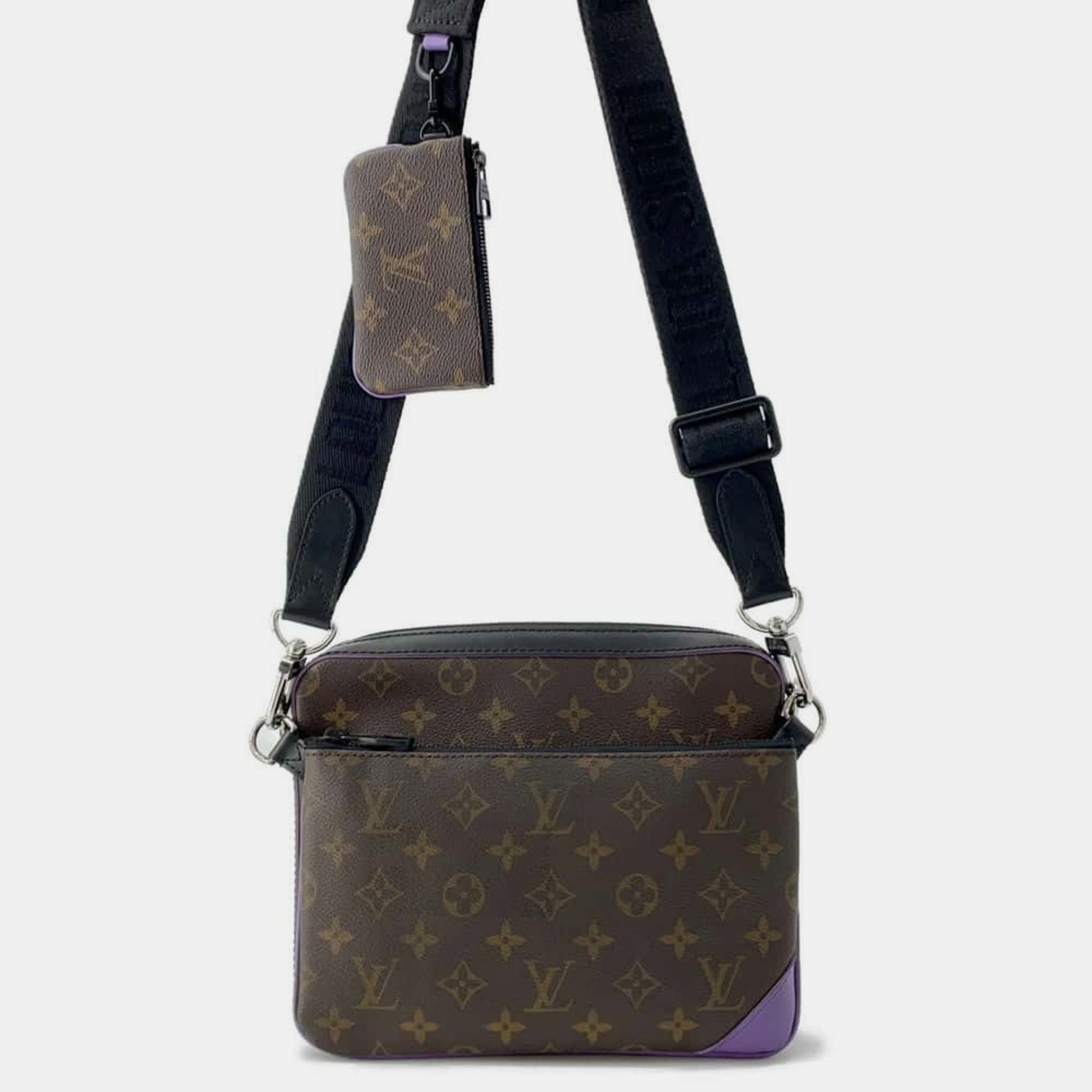 

Louis Vuitton Monogram Macassar Trio Black Shoulder Bag