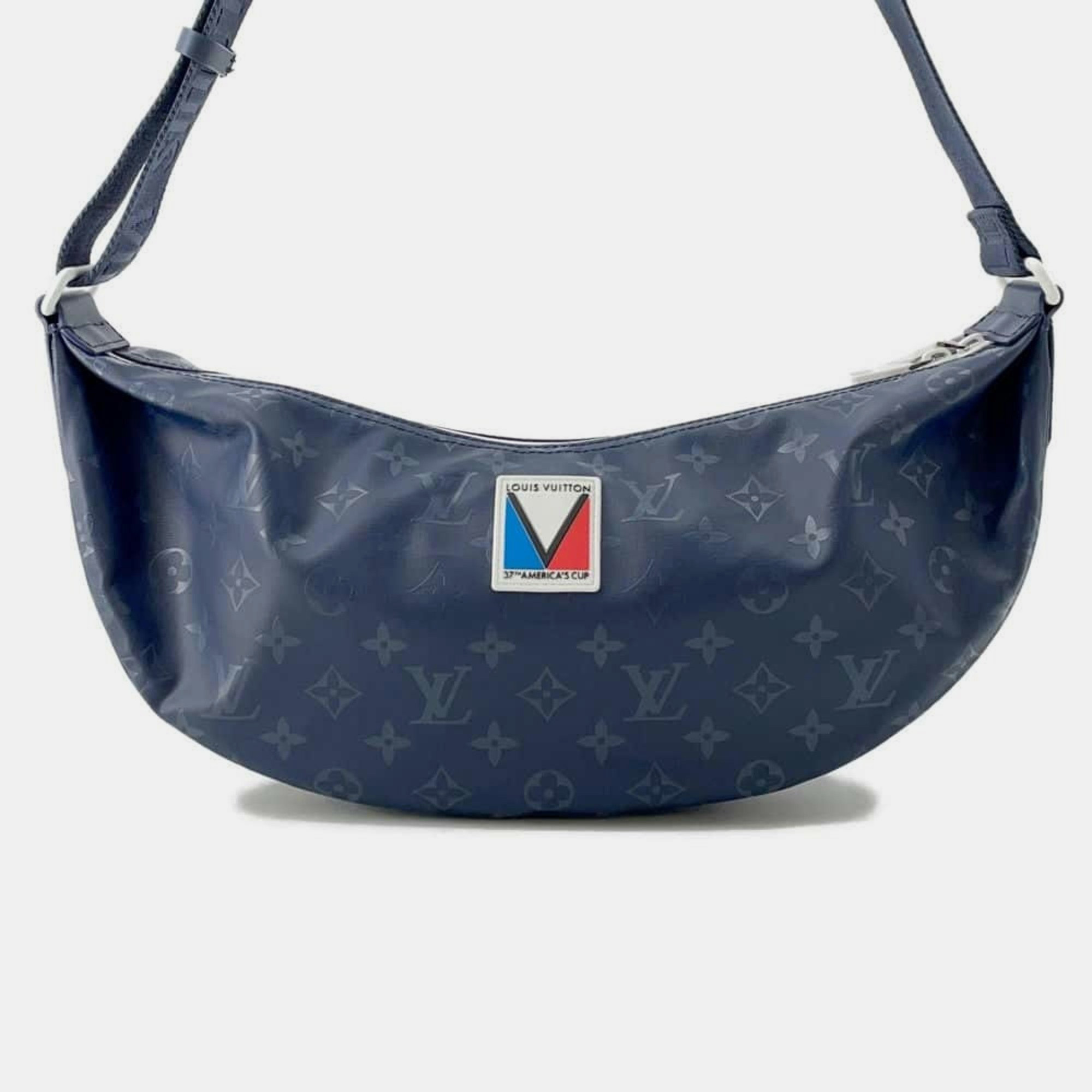 

Louis Vuitton Monogram Storm Canvas Hammock Shoulder Bag, Blue