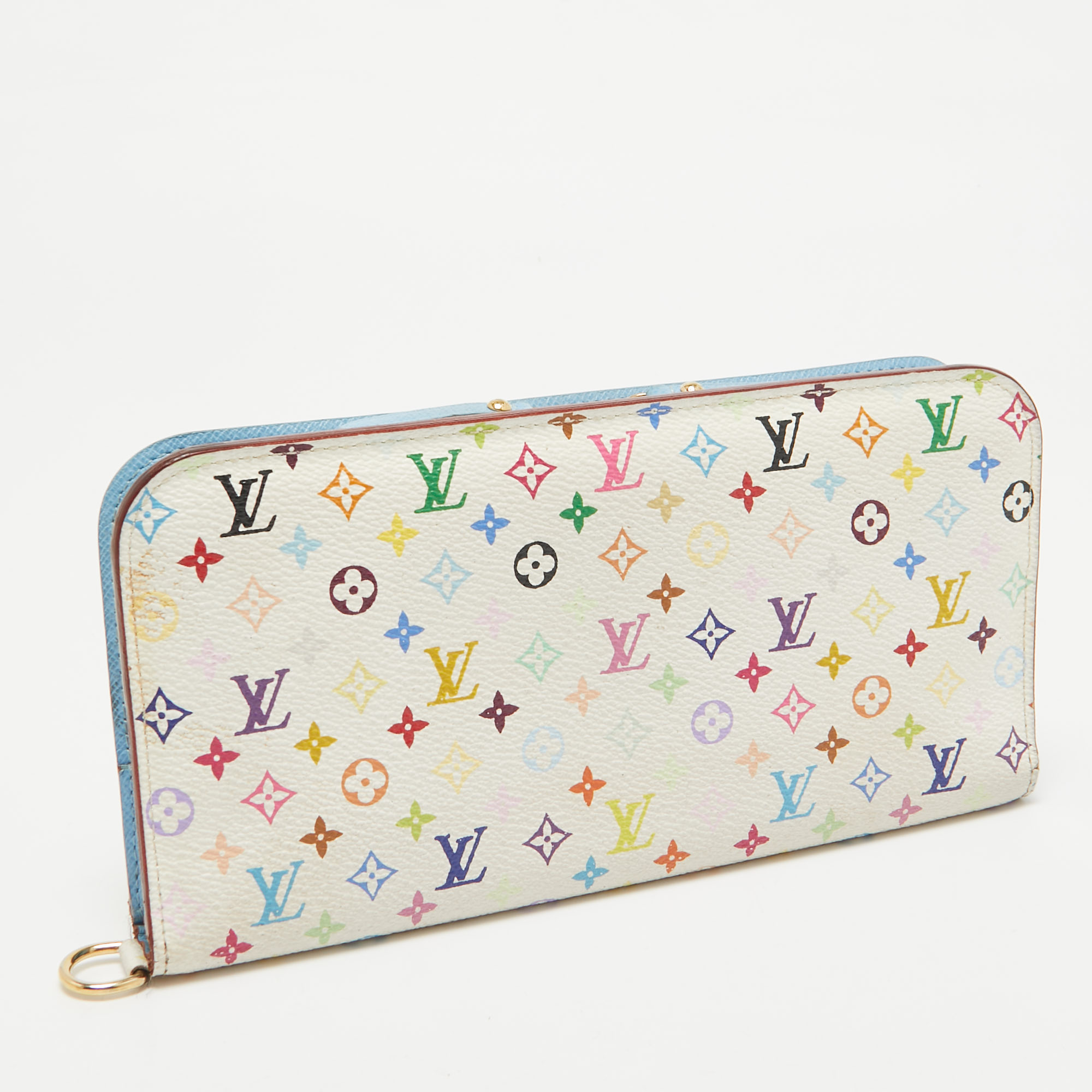 Louis Vuitton White Monogram Multicolore Insolite Wallet 