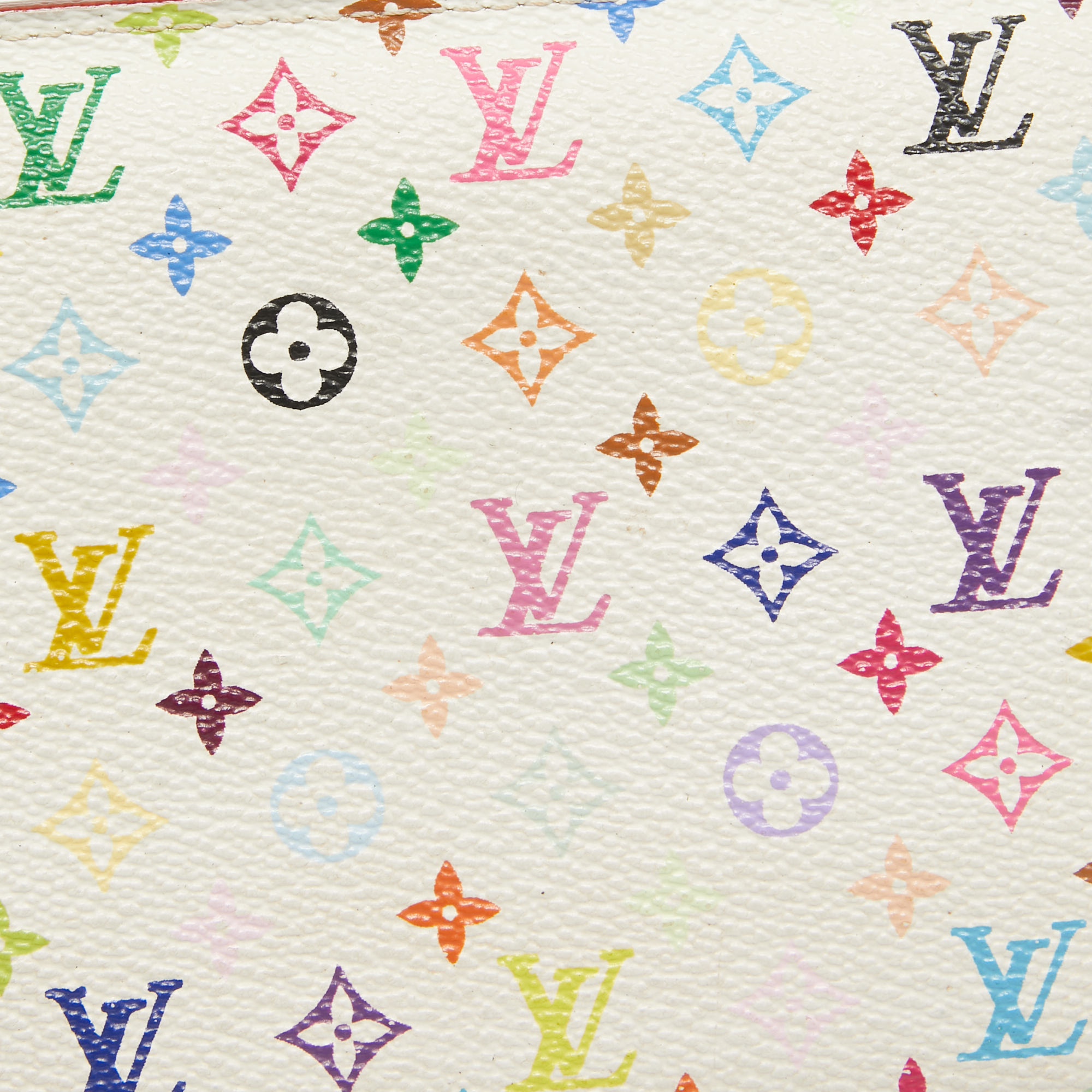 Louis Vuitton White Monogram Multicolore Insolite Wallet 