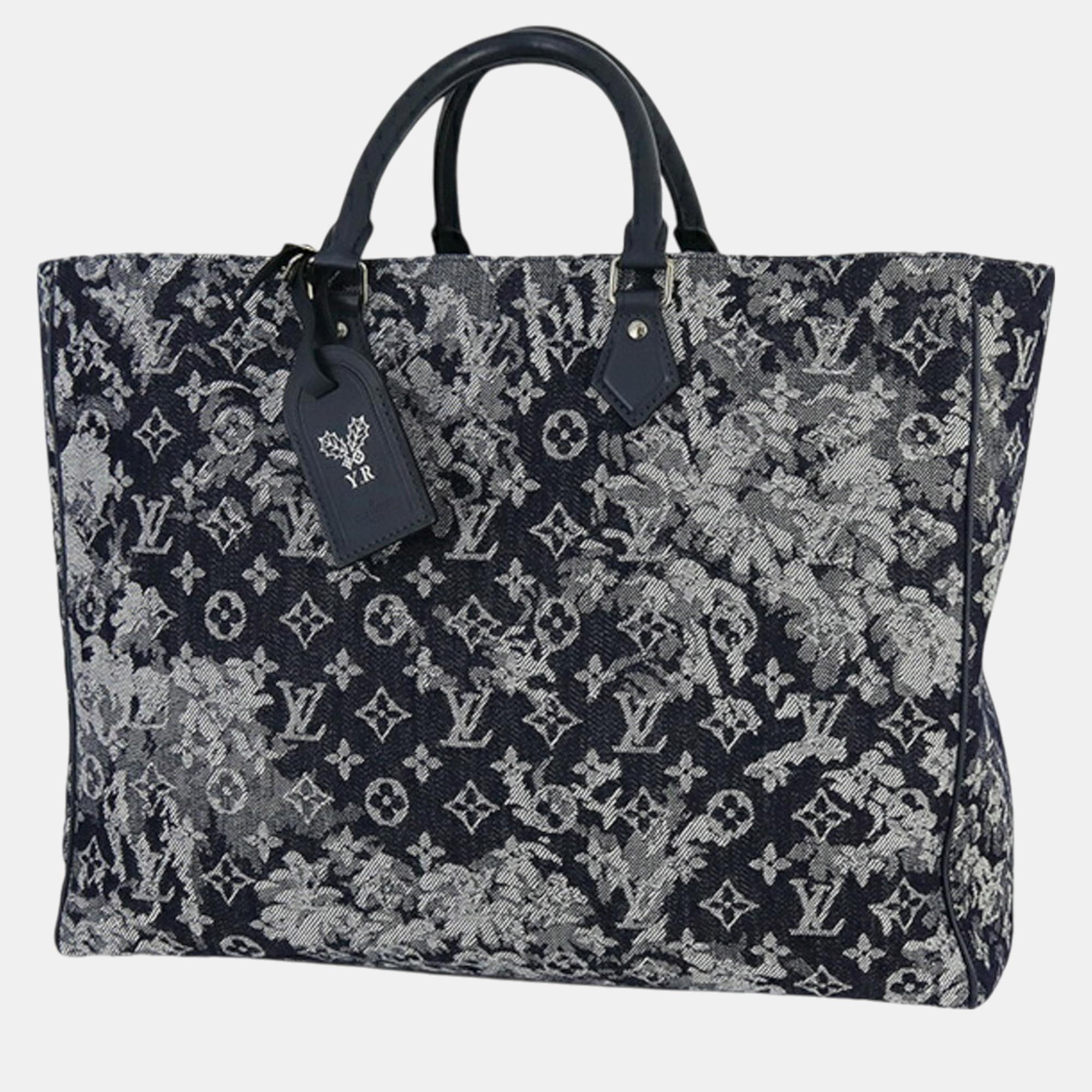 

Louis Vuitton Navy Blue Monogram Tapestry Grand Sac