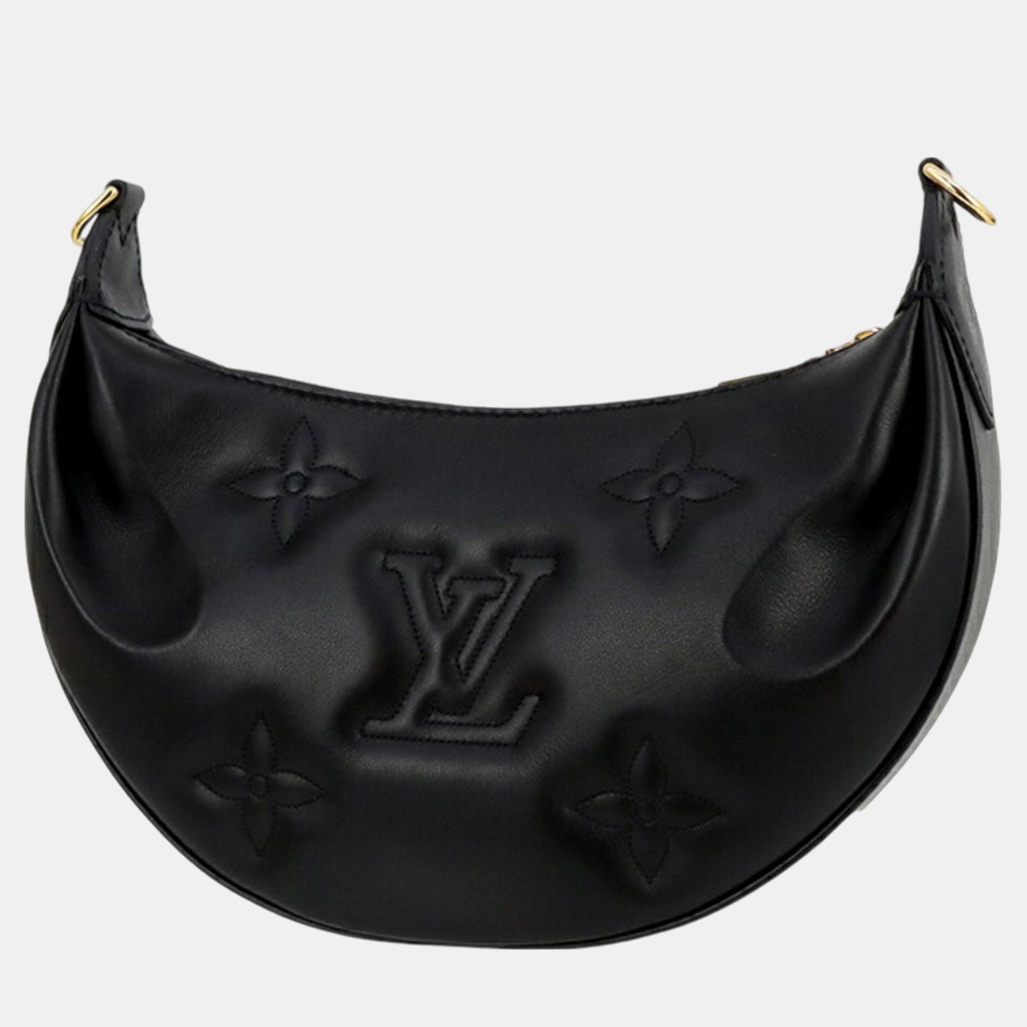 

Louis Vuitton Black Leather Bubblegram Over The Moon Satchel