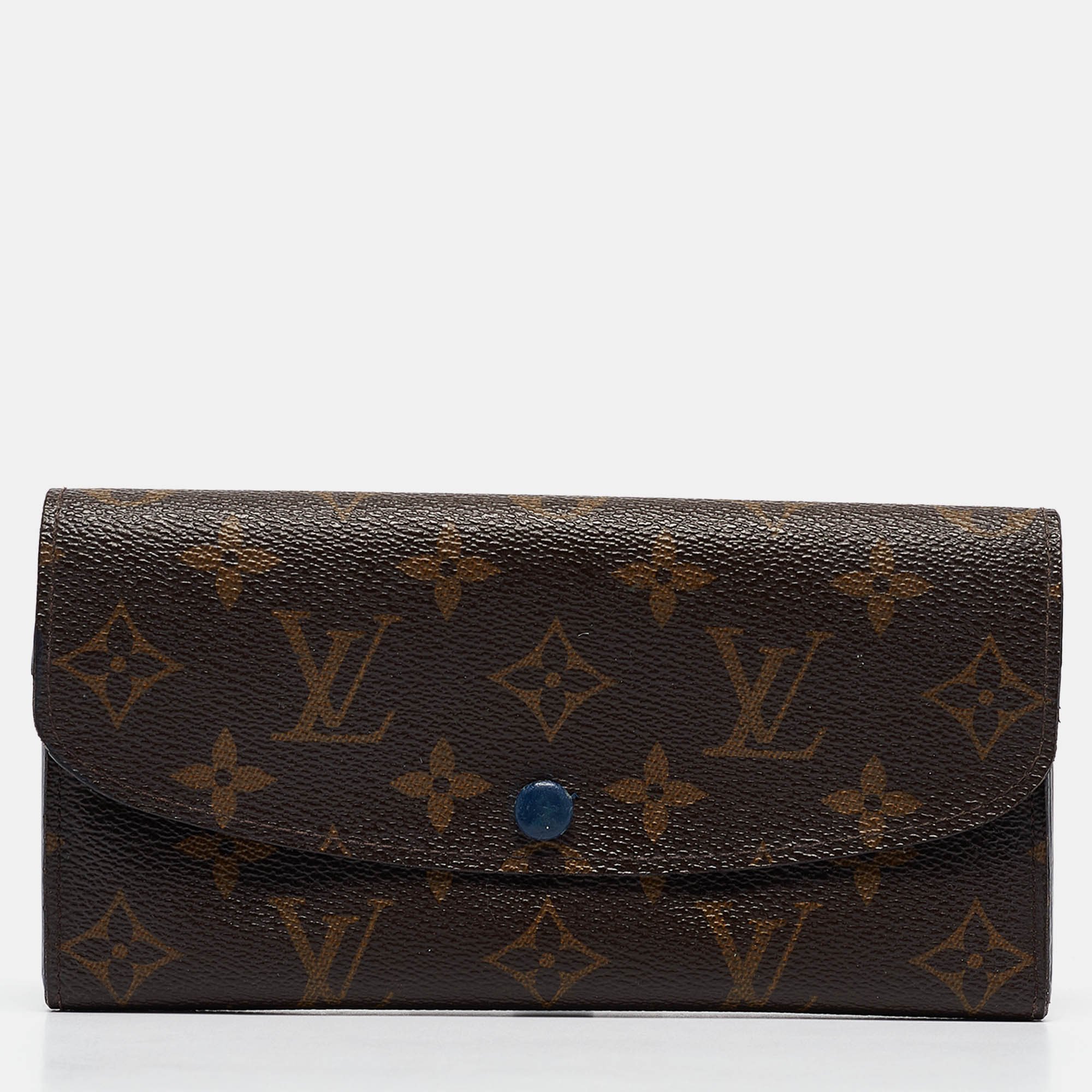 

Louis Vuitton Monogram Canvas Emilie Wallet, Brown