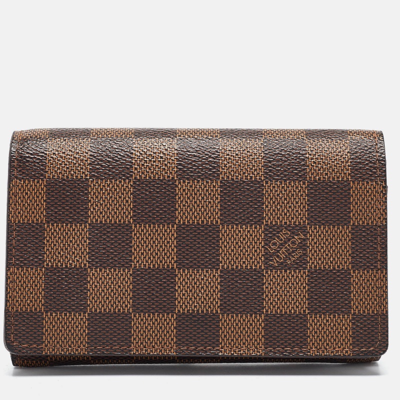 

Louis Vuitton Damier Ebene Canvas Porte-Monnaie Tresor Wallet, Brown